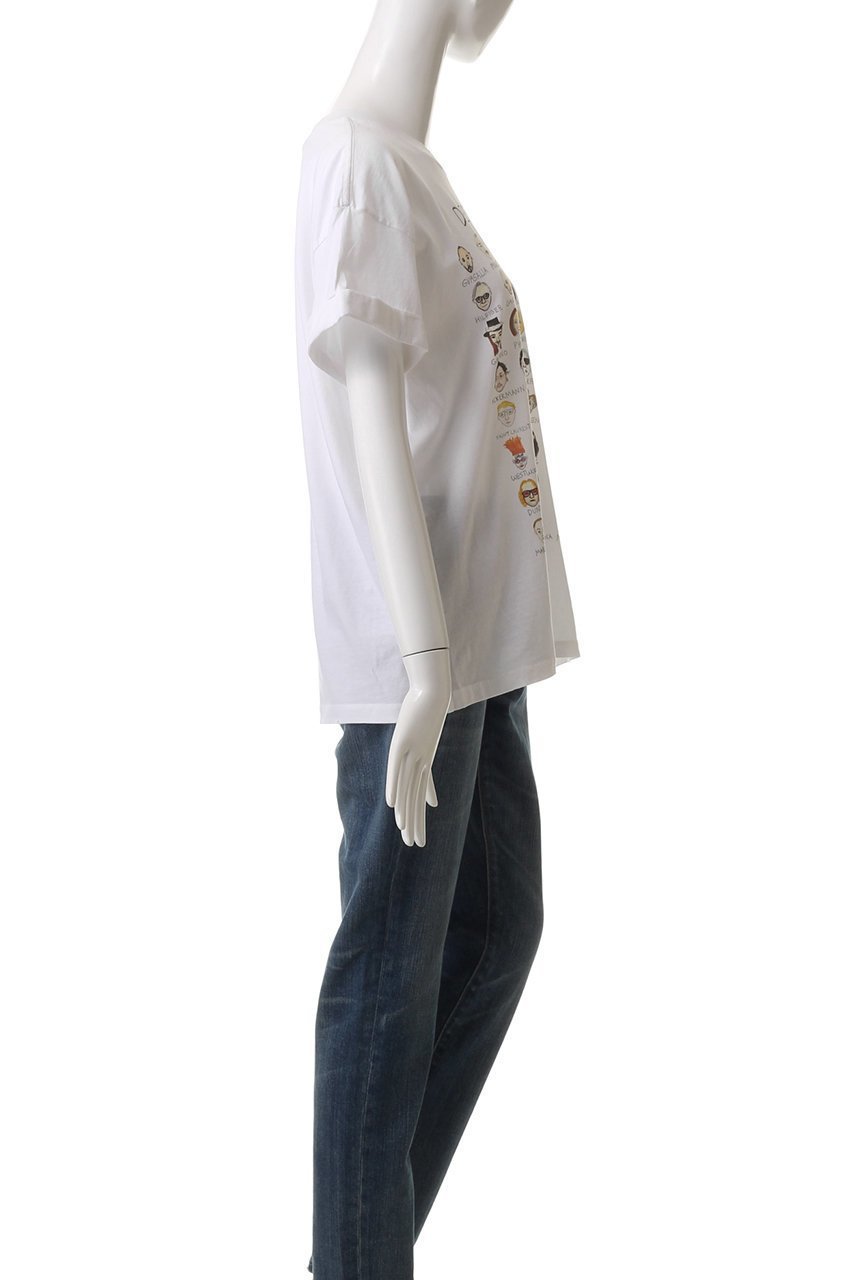 【ウィムガゼット/Whim Gazette】の【Unfortunate Portrait】Designer Tee 人気、トレンドファッション・服の通販 founy(ファニー) 　ファッション　Fashion　レディースファッション　Fashion for Women　トップス・カットソー　Cut & Sew Tops　シャツ・ブラウス・オフィスカジュアル　Elegant Blouses & Button-Ups　ロングTシャツ・Tシャツ　Longline T-Shirts & Tees　カットソー・ベーシックTシャツ　Cut-and-Sewn Tops / Stretch Tees & Basics　イラスト　Illustration　ショート　Short, Short Length　スリーブ　Sleeve, Long Sleeve / Short Sleeve　other-3|ID: prp329100004385022 ipo3291000000032808487