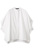 【ミズイロ インド/mizuiro ind】のstand collar cocoon shirt シャツ off white|ID:prp329100004385036