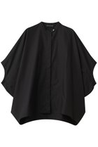 【ミズイロ インド/mizuiro ind】のstand collar cocoon shirt シャツ black|ID:prp329100004385036