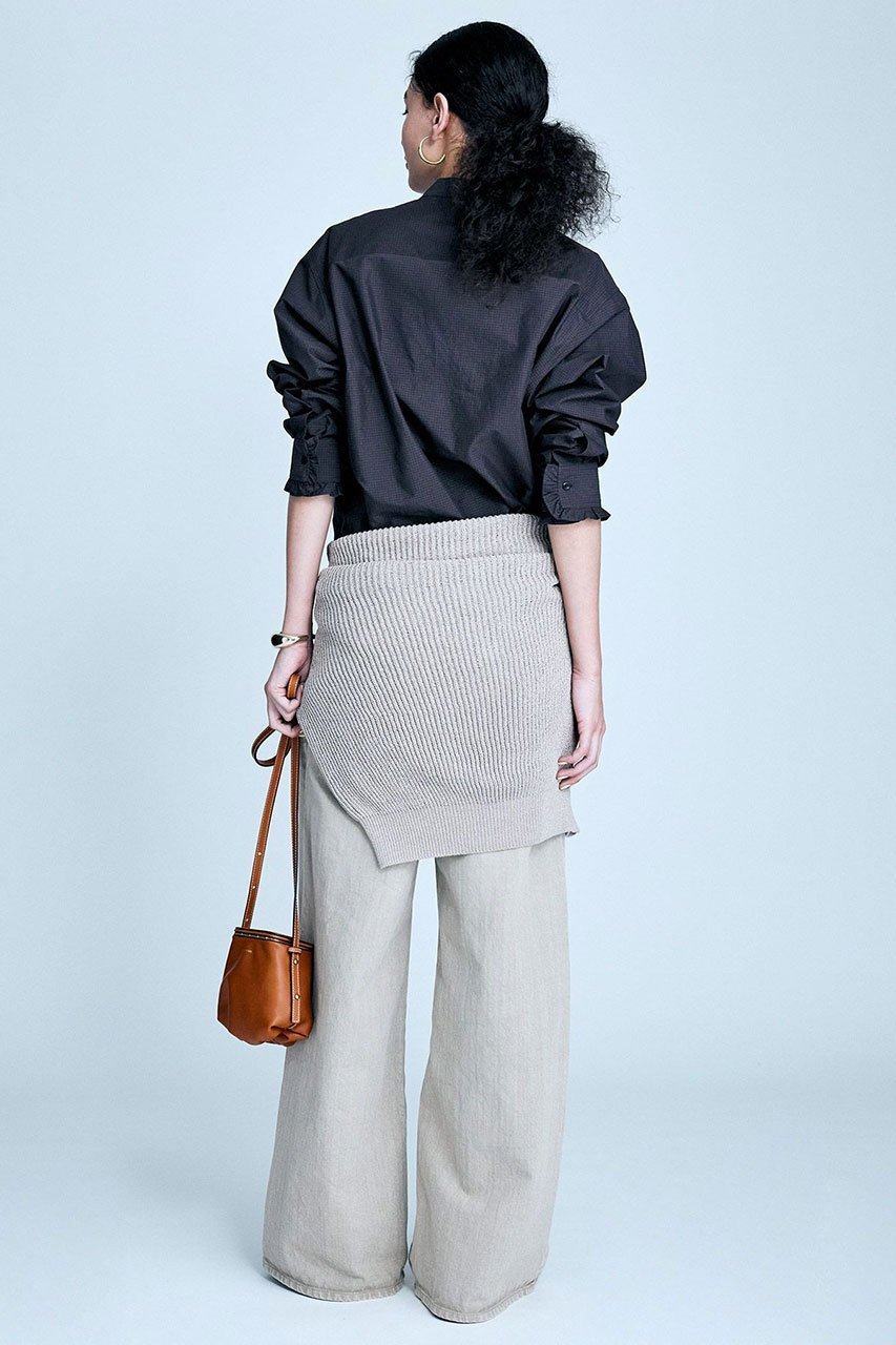 【ブリル/BRILL】のミニフリルチェックバンドカラーシャツ 人気、トレンドファッション・服の通販 founy(ファニー) 　ファッション　Fashion　レディースファッション　WOMEN　トップス・カットソー　Tops/Tshirt　シャツ/ブラウス　Shirts/Blouses　カフス　Cuffs　スリーブ　Sleeve　タイプライター　Typewriter　チェック　Check　フリル　Frills　ロング　Long　other-8|ID: prp329100004385037 ipo3291000000031332932