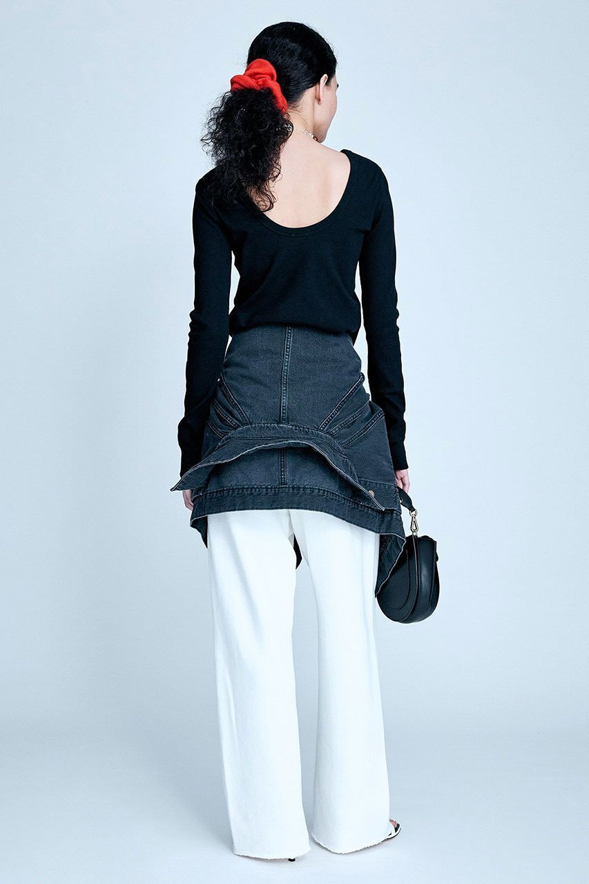 【ブリル/BRILL】のリブカットロングスリーブプルオーバー 人気、トレンドファッション・服の通販 founy(ファニー) 　ファッション　Fashion　レディースファッション　WOMEN　トップス・カットソー　Tops/Tshirt　シャツ/ブラウス　Shirts/Blouses　ロング / Tシャツ　T-Shirts　プルオーバー　Pullover　カットソー　Cut and Sewn　インナー　Inner　シンプル　Simple　ストレッチ　Stretch　スリーブ　Sleeve　テレコ　Tereko　ロング　Long　other-6|ID: prp329100004385038 ipo3291000000031332937