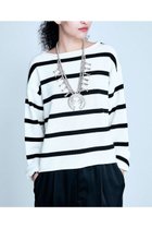 【ブリル/BRILL】のギザコットン リラックスプルオーバー 人気、トレンドファッション・服の通販 founy(ファニー) ファッション Fashion レディースファッション WOMEN トップス・カットソー Tops/Tshirt ニット Knit Tops プルオーバー Pullover 2025年 2025 2025春夏・S/S Ss,Spring/Summer,2025 リラックス Relax 再入荷 Restock/Back In Stock/Re Arrival 夏 Summer 春 Spring S/S・春夏 Ss・Spring/Summer thumbnail ボーダー|ID: prp329100004385042 ipo3291000000030648450