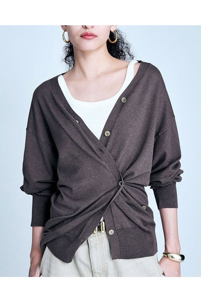 【ブリル/BRILL】のストレッチシルクニットカーディガン インテリア・キッズ・メンズ・レディースファッション・服の通販 founy(ファニー) https://founy.com/ ファッション Fashion レディースファッション WOMEN トップス・カットソー Tops/Tshirt ニット Knit Tops カーディガン Cardigans エレガント 上品 Elegant カーディガン Cardigan シルク Silk ストレッチ Stretch |ID: prp329100004385043 ipo3291000000030648453
