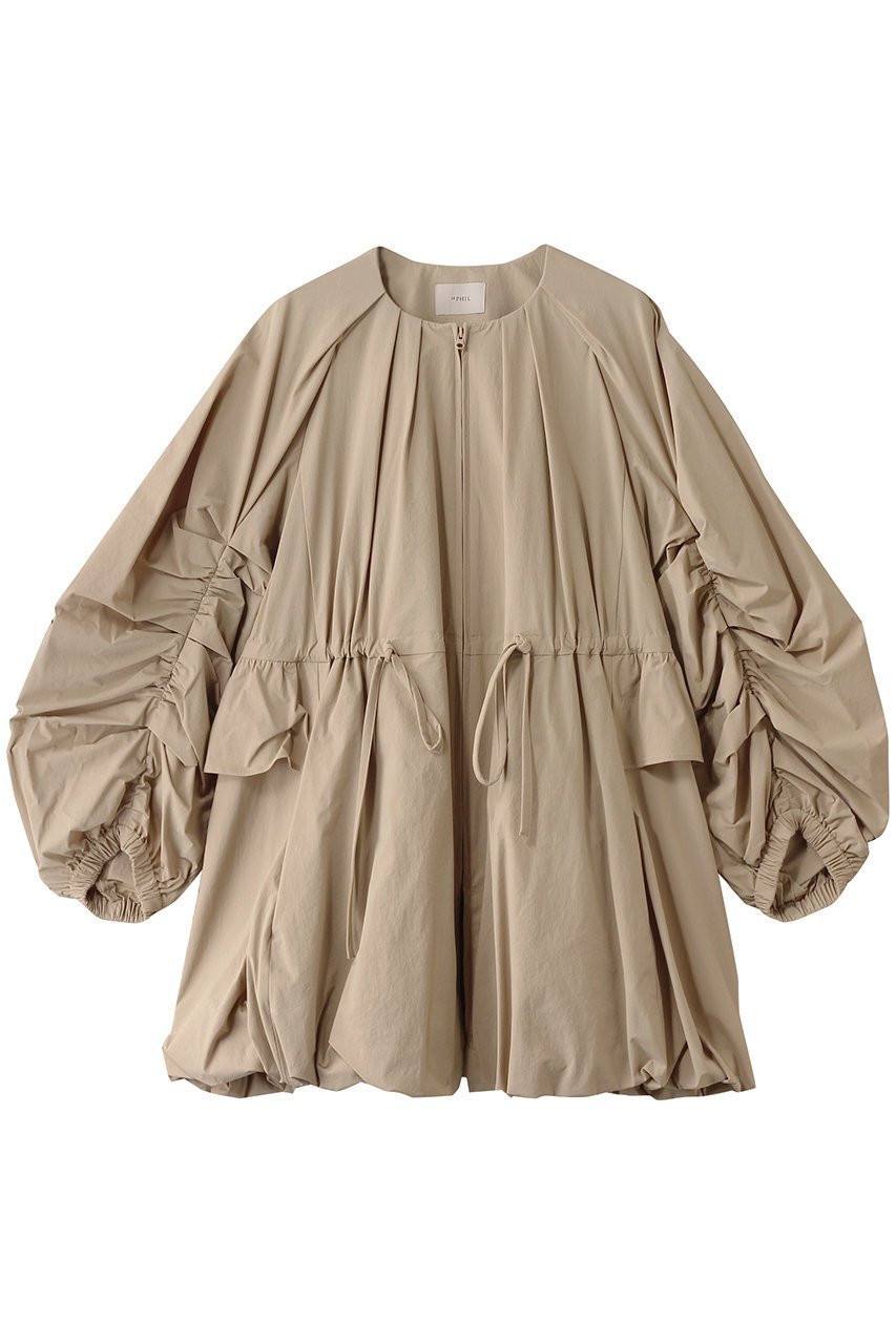 【ル フィル/LE PHIL】の4WAYストレッチコート インテリア・キッズ・メンズ・レディースファッション・服の通販 founy(ファニー) 　ファッション　Fashion　レディースファッション　Fashion for Women　アウター　Coat / Outerwear Collection　コート・ロングコート・ピーコート　Long Coats, Peacoats & More　ギャザー　Gathered, Ruffled　ショート　Short, Short Length　ストレッチ　Stretch, Stretchy Fabric　スポーツ　Sports, Activewear　スポーティ　Sporty, Casual Athletic　バランス　Balance, Style Balance　フェミニン　Feminine, Girly　フリル　Frill, Ruffle　フロント　Front, Front Design　ブルゾン　Blouson, Bomber Jacket　春　Spring　ベージュ|ID: prp329100004385051 ipo3291000000032926740