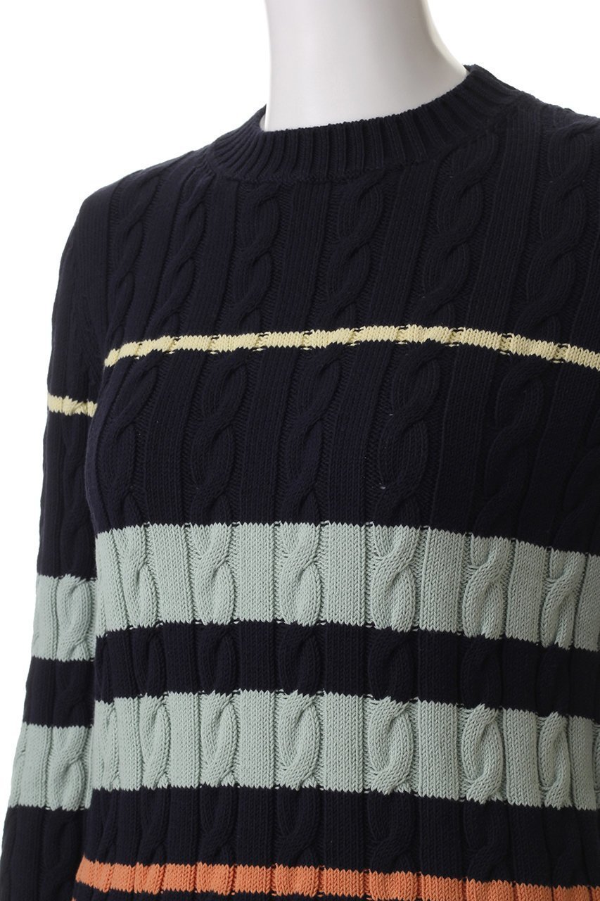 【マックスマーラ/Max Mara】の【Weekend Max Mara】ZORRO マルチボーダーニットセーター 人気、トレンドファッション・服の通販 founy(ファニー) 　ファッション　Fashion　レディースファッション　Fashion for Women　トップス・カットソー　Cut & Sew Tops　ニット　Knit Tops & Sweaters　カジュアルプルオーバー・ニットトップス　Pullovers & Knit Tops / Casual Pullovers　センター　Center, Center Line　セーター　Sweater, Knitwear　フィット　Fit, Slim Fit　フレア　Flare, Flared　ボーダー　Border, Stripe　other-5|ID: prp329100004385058 ipo3291000000032950730