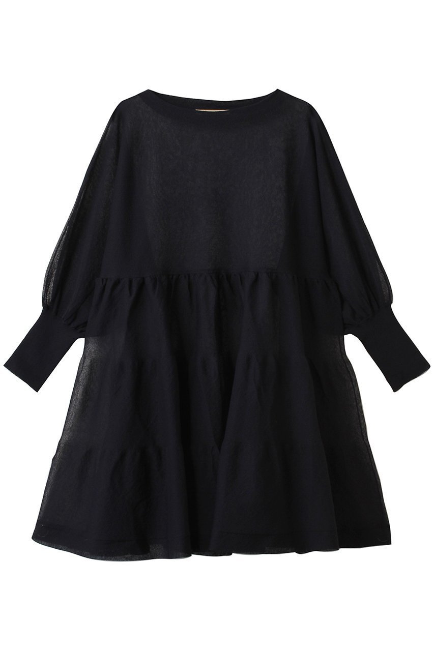 【カレンソロジー/Curensology】のシアーティアードニットプルオーバー インテリア・キッズ・メンズ・レディースファッション・服の通販 founy(ファニー) 　ファッション　Fashion　レディースファッション　WOMEN　トップス・カットソー　Tops/Tshirt　ニット　Knit Tops　プルオーバー　Pullover　アクセサリー　Accessories　チュニック　Tunic　ティアード　Tiered　夏　Summer　NEW・新作・新着・新入荷　New Arrivals　ネイビー|ID: prp329100004385063 ipo3291000000031647512