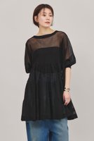【カレンソロジー/Curensology】のシアーティアードニットプルオーバー 人気、トレンドファッション・服の通販 founy(ファニー) ファッション Fashion レディースファッション Ladies' Fashion Online トップス・カットソー Tops/Tshirt ニット Knit Tops プルオーバー Pullover アクセサリー Accessories チュニック Tunic ティアード Tiered 再入荷 Restock/Back In Stock/Re Arrival 夏 Summer |ID:prp329100004385063
