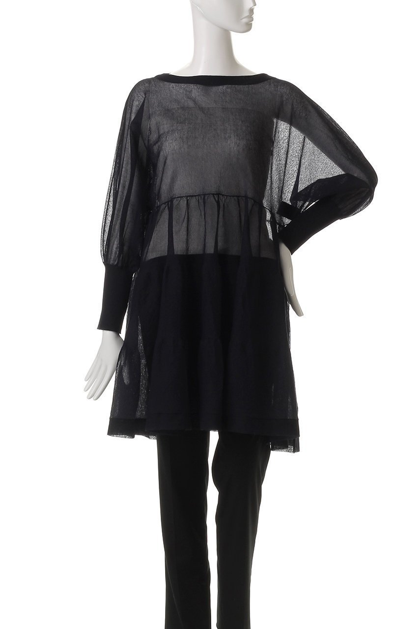 【カレンソロジー/Curensology】のシアーティアードニットプルオーバー 人気、トレンドファッション・服の通販 founy(ファニー) 　ファッション　Fashion　レディースファッション　Ladies' Fashion Online　トップス・カットソー　Tops/Tshirt　ニット　Knit Tops　プルオーバー　Pullover　アクセサリー　Accessories　チュニック　Tunic　ティアード　Tiered　再入荷　Restock/Back In Stock/Re Arrival　夏　Summer　other-2|ID: prp329100004385063 ipo3291000000032613629