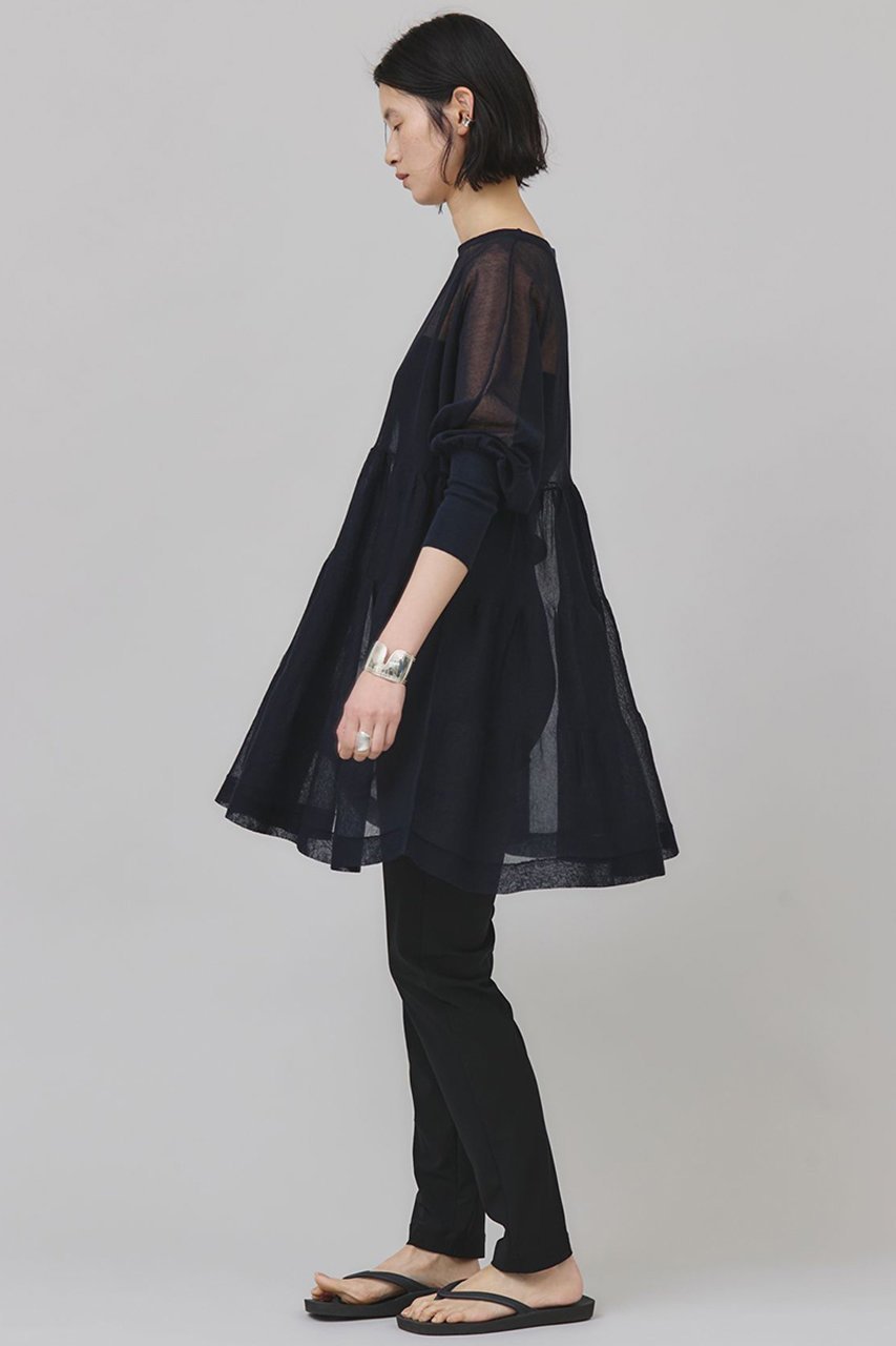 【カレンソロジー/Curensology】のシアーティアードニットプルオーバー 人気、トレンドファッション・服の通販 founy(ファニー) 　ファッション　Fashion　レディースファッション　Ladies' Fashion Online　トップス・カットソー　Tops/Tshirt　ニット　Knit Tops　プルオーバー　Pullover　アクセサリー　Accessories　チュニック　Tunic　ティアード　Tiered　再入荷　Restock/Back In Stock/Re Arrival　夏　Summer　other-7|ID: prp329100004385063 ipo3291000000032613634