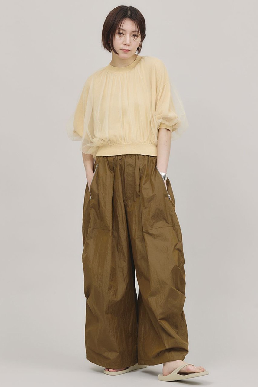 【カレンソロジー/Curensology】のナイロンジップカーゴパンツ 人気、トレンドファッション・服の通販 founy(ファニー) 　ファッション　Fashion　レディースファッション　Fashion for Women　パンツ　Pants & Trousers　カーゴパンツ　Cargo Pants, Utility Pants　タフタ　Taffeta, Structured Fabric　ドローコード　Drawcord, Drawstring Cord　ビッグ　Big, Oversized　フィット　Fit, Slim Fit　ポケット　Pocket, Pocket Detail　リラックス　Relax, Relaxed Fit　other-5|ID: prp329100004385065 ipo3291000000032904447
