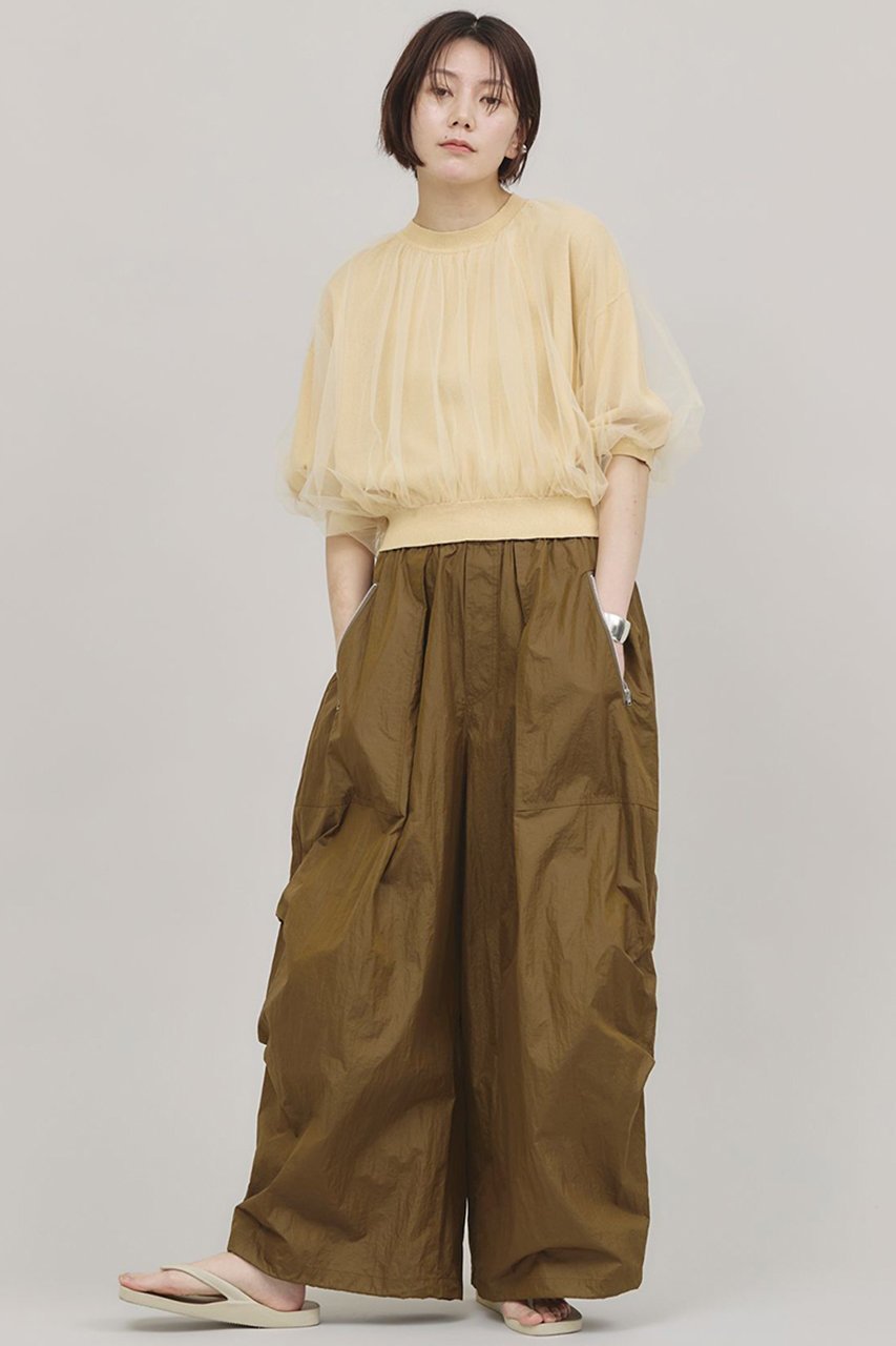 【カレンソロジー/Curensology】のナイロンジップカーゴパンツ 人気、トレンドファッション・服の通販 founy(ファニー) 　ファッション　Fashion　レディースファッション　Fashion for Women　パンツ　Pants & Trousers　カーゴパンツ　Cargo Pants, Utility Pants　タフタ　Taffeta, Structured Fabric　ドローコード　Drawcord, Drawstring Cord　ビッグ　Big, Oversized　フィット　Fit, Slim Fit　ポケット　Pocket, Pocket Detail　リラックス　Relax, Relaxed Fit　other-6|ID: prp329100004385065 ipo3291000000032904450