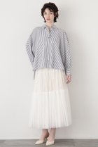 【ヒューエルミュージアム/hueLe Museum】の【STUMBLY】Tulle Pleats Layered ホワイト|ID: prp329100004385070 ipo3291000000031874610
