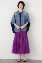 【ヒューエルミュージアム/hueLe Museum】の【STUMBLY】Tulle Pleats Layered パープル|ID: prp329100004385070 ipo3291000000031874611