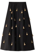 【ヒューエルミュージアム/hueLe Museum】の【STUMBLY】Sheer Organdy Tassel Skirt ブラック|ID: prp329100004385071 ipo3291000000032826488