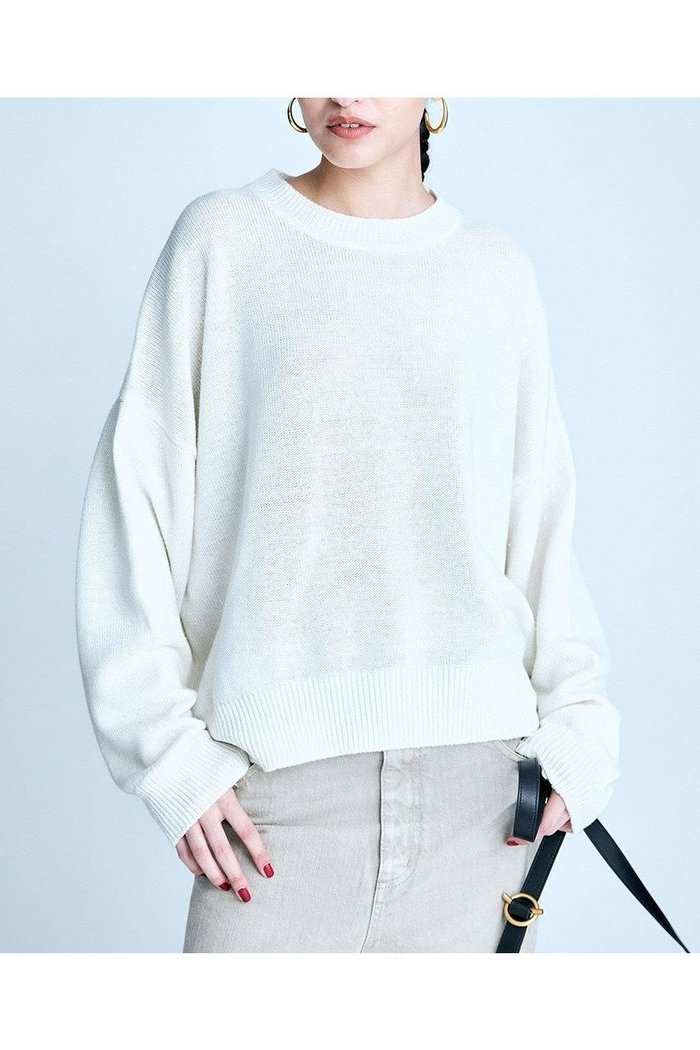 【ブリル/BRILL】のクルーネックプルオーバー インテリア・キッズ・メンズ・レディースファッション・服の通販 founy(ファニー) https://founy.com/ ファッション Fashion レディースファッション WOMEN トップス・カットソー Tops/Tshirt ニット Knit Tops プルオーバー Pullover バランス Balance リネン Linen |ID: prp329100004386406 ipo3291000000030659574