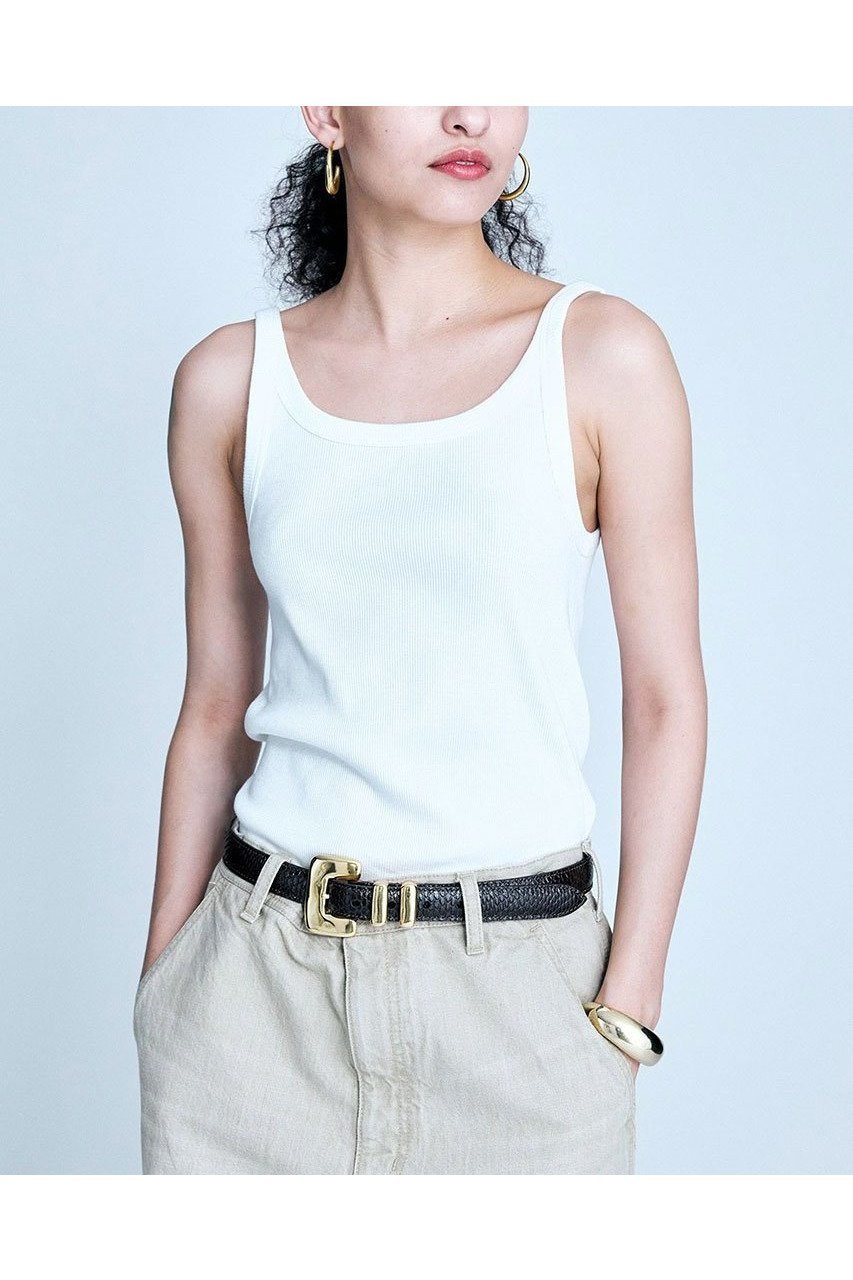 【ブリル/BRILL】のスリムテレコタンクトップ インテリア・キッズ・メンズ・レディースファッション・服の通販 founy(ファニー) 　ファッション　Fashion　レディースファッション　WOMEN　トップス・カットソー　Tops/Tshirt　キャミソール / ノースリーブ　No Sleeves　シャツ/ブラウス　Shirts/Blouses　ロング / Tシャツ　T-Shirts　カットソー　Cut and Sewn　キャミソール　Camisole　コンパクト　Compact　タンク　Tank　テレコ　Tereko　再入荷　Restock/Back In Stock/Re Arrival　ホワイト|ID: prp329100004386408 ipo3291000000030659581
