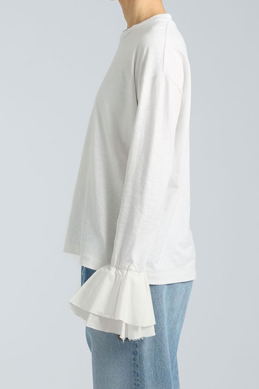 【ブリル/BRILL】のポエットスリーブカットソー 人気、トレンドファッション・服の通販 founy(ファニー) ファッション Fashion レディースファッション Fashion for Women トップス・カットソー Cut & Sew Tops シャツ・ブラウス・オフィスカジュアル Elegant Blouses & Button-Ups ロングTシャツ・Tシャツ Longline T-Shirts & Tees カットソー・ベーシックTシャツ Cut-and-Sewn Tops / Stretch Tees & Basics おすすめ Recommended / Our Picks ジャケット Jacket, Outerwear スリーブ Sleeve, Long Sleeve / Short Sleeve タフタ Taffeta, Structured Fabric フリル Frill, Ruffle ロング Long, Long-Length other-3|ID: prp329100004386409 ipo3291000000035829762