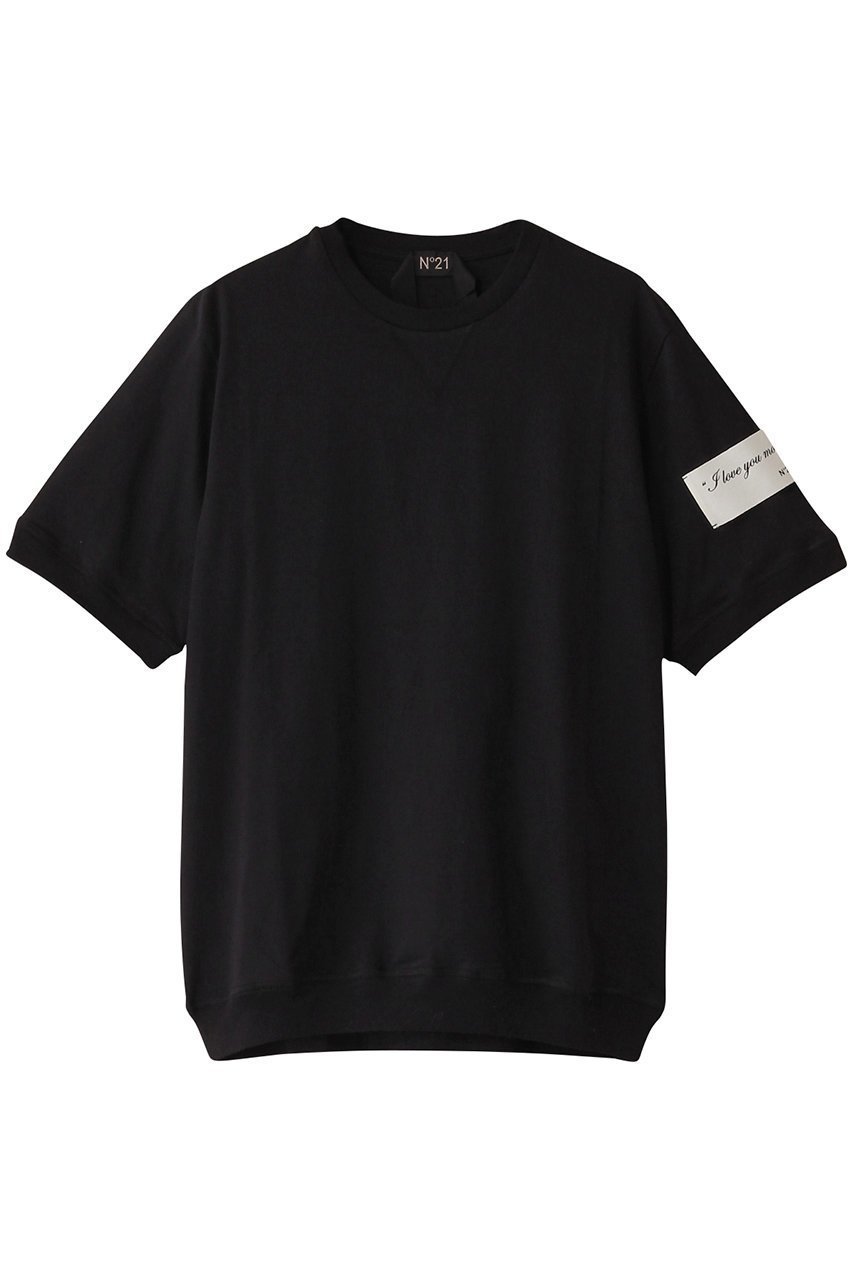 【ヌメロ ヴェントゥーノ/N°21 / MEN】の【MEN】袖エンブレムTシャツ インテリア・キッズ・メンズ・レディースファッション・服の通販 founy(ファニー) 　ファッション　Fashion　メンズファッション　MEN　トップス・カットソー　Tops/Tshirt/Men　シャツ　Shirts　2025年　2025　2025春夏・S/S　Ss,Spring/Summer,2025　ショート　Short　スタイリッシュ　Stylish　スリーブ　Sleeve　夏　Summer　春　Spring　S/S・春夏　Ss・Spring/Summer　ブラック|ID: prp329100004386411 ipo3291000000030659600