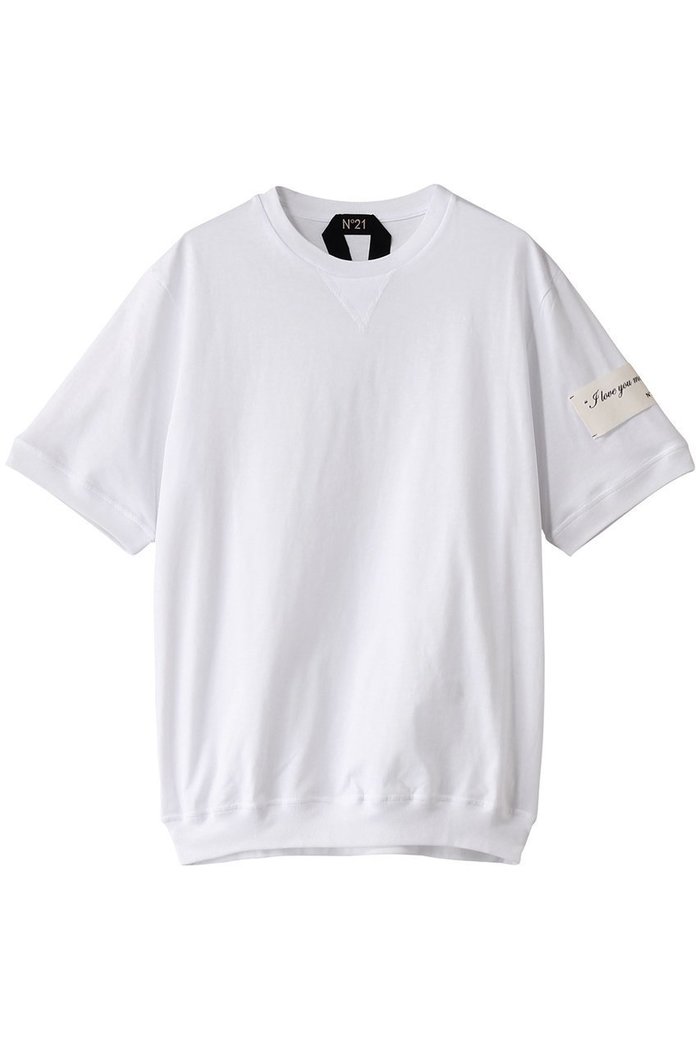 【ヌメロ ヴェントゥーノ/N°21 / MEN】の【MEN】袖エンブレムTシャツ インテリア・キッズ・メンズ・レディースファッション・服の通販 founy(ファニー) https://founy.com/ ファッション Fashion メンズファッション Fashion for Men トップス・カットソー Cut & Sew Tops メンズシャツ Shirts ショート Short, Short Length スタイリッシュ Stylish, Fashionable スリーブ Sleeve, Long Sleeve / Short Sleeve |ID: prp329100004386411 ipo3291000000032874392