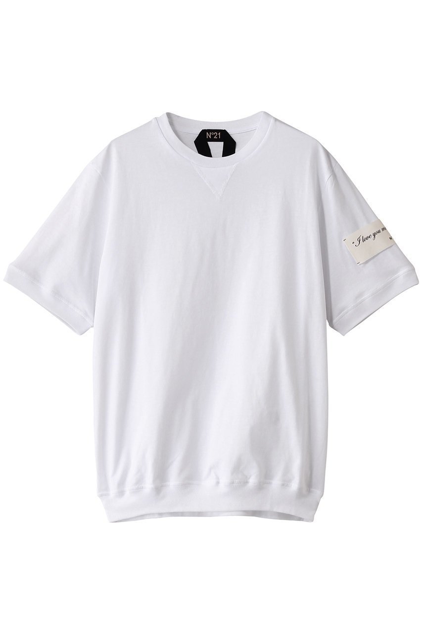 【ヌメロ ヴェントゥーノ/N°21 / MEN】の【MEN】袖エンブレムTシャツ インテリア・キッズ・メンズ・レディースファッション・服の通販 founy(ファニー) 　ファッション　Fashion　メンズファッション　Fashion for Men　トップス・カットソー　Cut & Sew Tops　メンズシャツ　Shirts　ショート　Short, Short Length　スタイリッシュ　Stylish, Fashionable　スリーブ　Sleeve, Long Sleeve / Short Sleeve　ホワイト|ID: prp329100004386411 ipo3291000000032874399