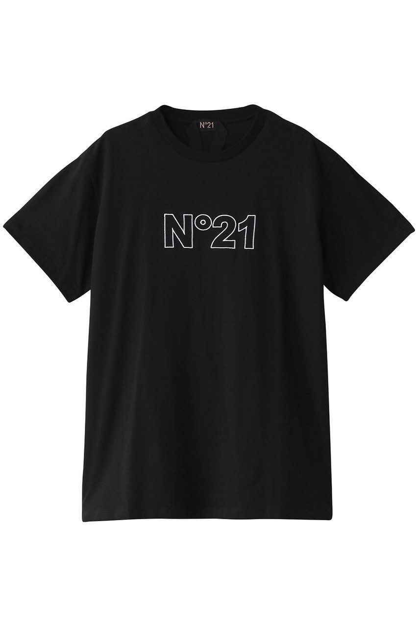 【ヌメロ ヴェントゥーノ/N°21 / MEN】の【MEN】ロゴTシャツ インテリア・キッズ・メンズ・レディースファッション・服の通販 founy(ファニー) 　ファッション　Fashion　メンズファッション　MEN　トップス・カットソー　Tops/Tshirt/Men　シャツ　Shirts　2025年　2025　2025春夏・S/S　Ss,Spring/Summer,2025　ショート　Short　スタイリッシュ　Stylish　スリーブ　Sleeve　ハーフ　Half　フロント　Front　ロング　Long　夏　Summer　定番　Standard　春　Spring　S/S・春夏　Ss・Spring/Summer　ブラック|ID: prp329100004386412 ipo3291000000030659603