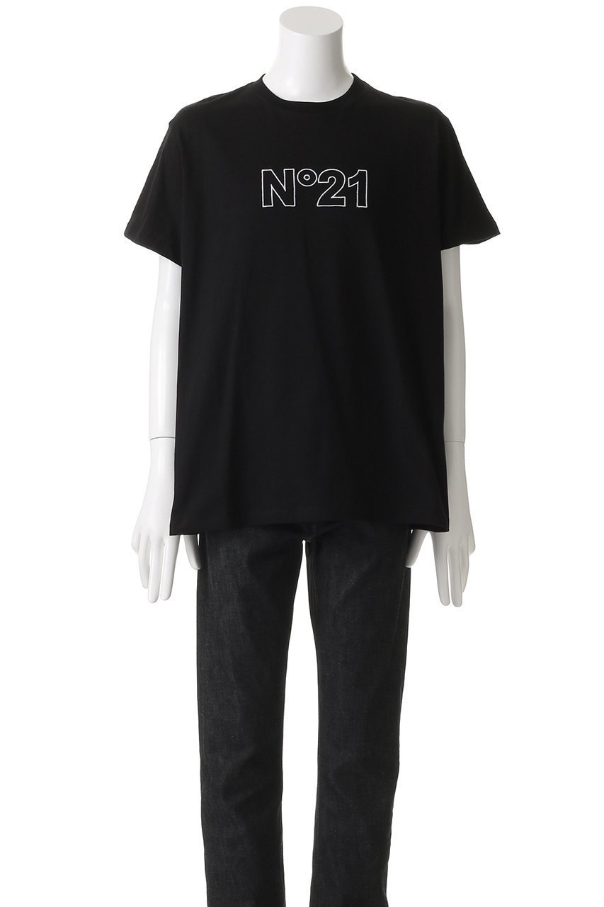 【ヌメロ ヴェントゥーノ/N°21 / MEN】の【MEN】ロゴTシャツ 人気、トレンドファッション・服の通販 founy(ファニー) 　ファッション　Fashion　メンズファッション　Fashion for Men　トップス・カットソー　Cut & Sew Tops　メンズシャツ　Shirts　ショート　Short, Short Length　スタイリッシュ　Stylish, Fashionable　スリーブ　Sleeve, Long Sleeve / Short Sleeve　ハーフ　Half, Half-Length　フロント　Front, Front Design　ロング　Long, Long-Length　定番　Standard, Basic Item　other-2|ID: prp329100004386412 ipo3291000000032874452