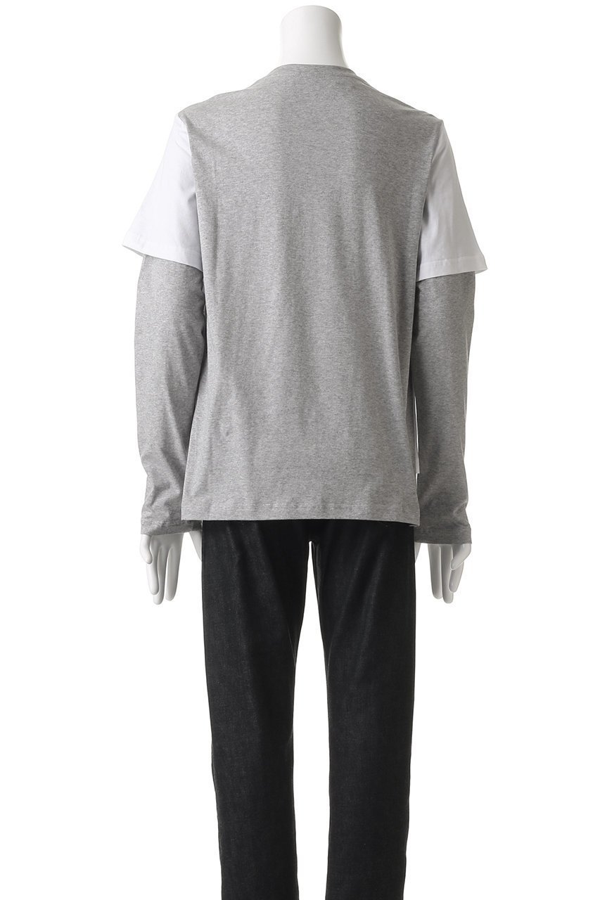 【ヌメロ ヴェントゥーノ/N°21 / MEN】の【MEN】ロゴロングスリーブTシャツ 人気、トレンドファッション・服の通販 founy(ファニー) 　ファッション　Fashion　メンズファッション　Fashion for Men　トップス・カットソー　Cut & Sew Tops　メンズシャツ　Shirts　シンプル　Simple, Minimal　スリーブ　Sleeve, Long Sleeve / Short Sleeve　フロント　Front, Front Design　ロング　Long, Long-Length　other-4|ID: prp329100004386413 ipo3291000000035320151