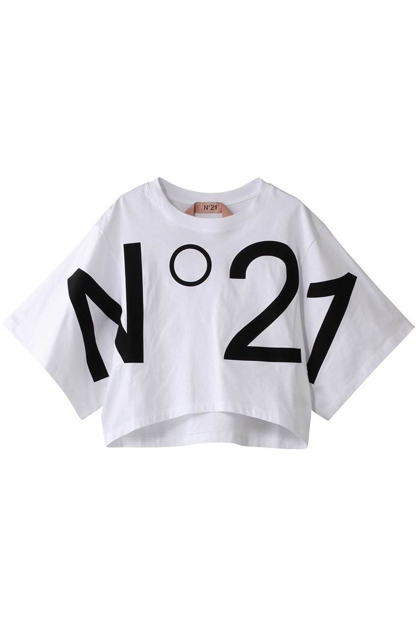 【ヌメロ ヴェントゥーノ/N°21】のロゴプリントクロップドTシャツ 人気、トレンドファッション・服の通販 founy(ファニー) 　ファッション　Fashion　レディースファッション　WOMEN　トップス・カットソー　Tops/Tshirt　シャツ/ブラウス　Shirts/Blouses　ロング / Tシャツ　T-Shirts　カットソー　Cut and Sewn　2025年　2025　2025春夏・S/S　Ss,Spring/Summer,2025　クロップド　Cropped　ショート　Short　スリーブ　Sleeve　バランス　Balance　プリント　Print　ワイド　Wide　夏　Summer　春　Spring　S/S・春夏　Ss・Spring/Summer　 other-1|ID: prp329100004386414 ipo3291000000030659606