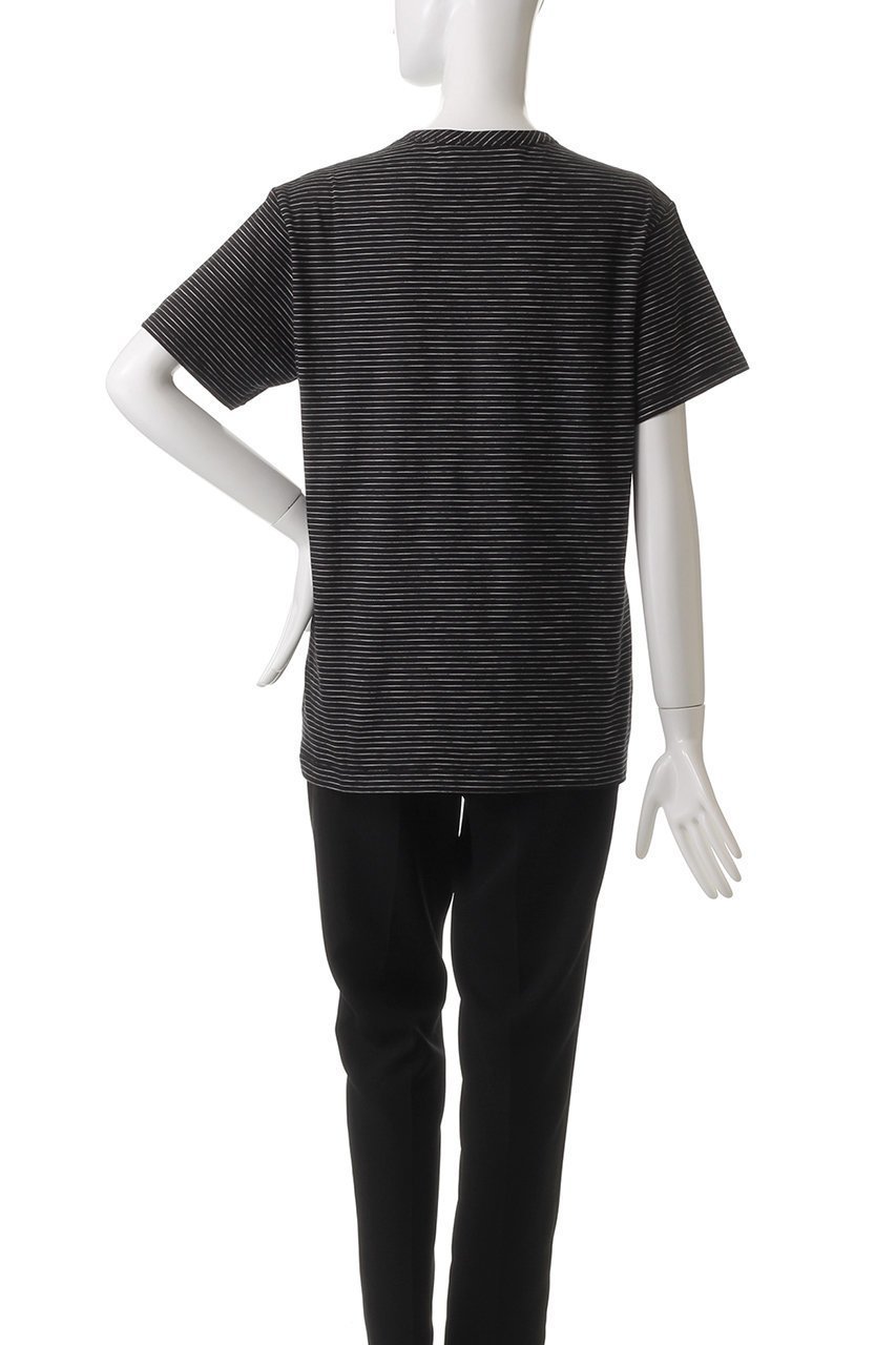 【ヌメロ ヴェントゥーノ/N°21】のロゴボーダーTシャツ 人気、トレンドファッション・服の通販 founy(ファニー) 　ファッション　Fashion　レディースファッション　Fashion for Women　トップス・カットソー　Cut & Sew Tops　シャツ・ブラウス・オフィスカジュアル　Elegant Blouses & Button-Ups　ロングTシャツ・Tシャツ　Longline T-Shirts & Tees　カットソー・ベーシックTシャツ　Cut-and-Sewn Tops / Stretch Tees & Basics　ショート　Short, Short Length　スニーカー　Sneakers, Trainers　スリーブ　Sleeve, Long Sleeve / Short Sleeve　デニム　Denim, Jeans Material　フェミニン　Feminine, Girly　ボーダー　Border, Stripe　定番　Standard, Basic Item　other-4|ID: prp329100004386415 ipo3291000000032874569