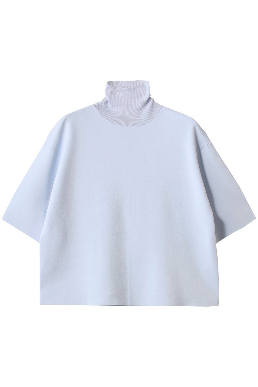 【ベイジ,/BEIGE,】のLAURA(ロラ)/半袖タートルニットトップス インテリア・キッズ・メンズ・レディースファッション・服の通販 founy(ファニー) 　ファッション　Fashion　レディースファッション　Fashion for Women　トップス・カットソー　Cut & Sew Tops　ニット　Knit Tops & Sweaters　カジュアルプルオーバー・ニットトップス　Pullovers & Knit Tops / Casual Pullovers　タートルネック　Turtleneck, High Neck　半袖　Short Sleeve, Half Sleeve　Sax|ID: prp329100004386417 ipo3291000000032951003