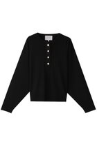 【ベイジ,/BEIGE,】のLAURA(ロラ)/スキッパー風ニットトップス Black|ID: prp329100004386418 ipo3291000000032951038