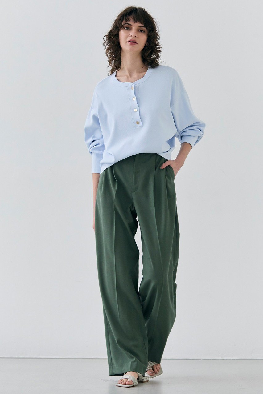 【ベイジ,/BEIGE,】のLAURA(ロラ)/スキッパー風ニットトップス 人気、トレンドファッション・服の通販 founy(ファニー) 　ファッション　Fashion　レディースファッション　Fashion for Women　トップス・カットソー　Cut & Sew Tops　ニット　Knit Tops & Sweaters　カジュアルプルオーバー・ニットトップス　Pullovers & Knit Tops / Casual Pullovers　シンプル　Simple, Minimal　スキッパー　Skipper, Open Collar　リュクス　Luxury, Elegant, High-End, Chic　other-6|ID: prp329100004386418 ipo3291000000032951063