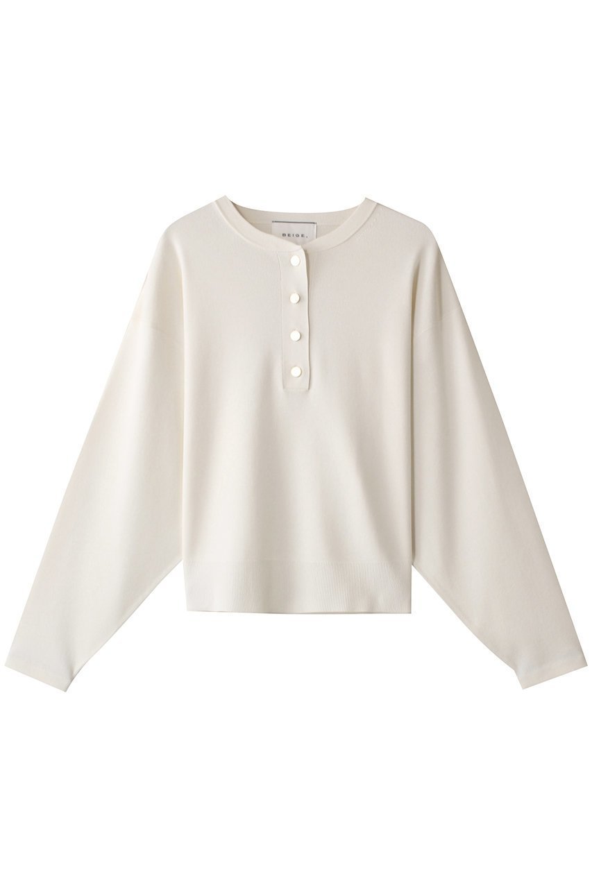 【ベイジ,/BEIGE,】のLAURA(ロラ)/スキッパー風ニットトップス インテリア・キッズ・メンズ・レディースファッション・服の通販 founy(ファニー) ファッション Fashion レディースファッション Fashion for Women トップス・カットソー Cut & Sew Tops ニット Knit Tops & Sweaters カジュアルプルオーバー・ニットトップス Pullovers & Knit Tops / Casual Pullovers シンプル Simple, Minimal スキッパー Skipper, Open Collar リュクス Luxury, Elegant, High-End, Chic Ecru|ID: prp329100004386418 ipo3291000000035066754