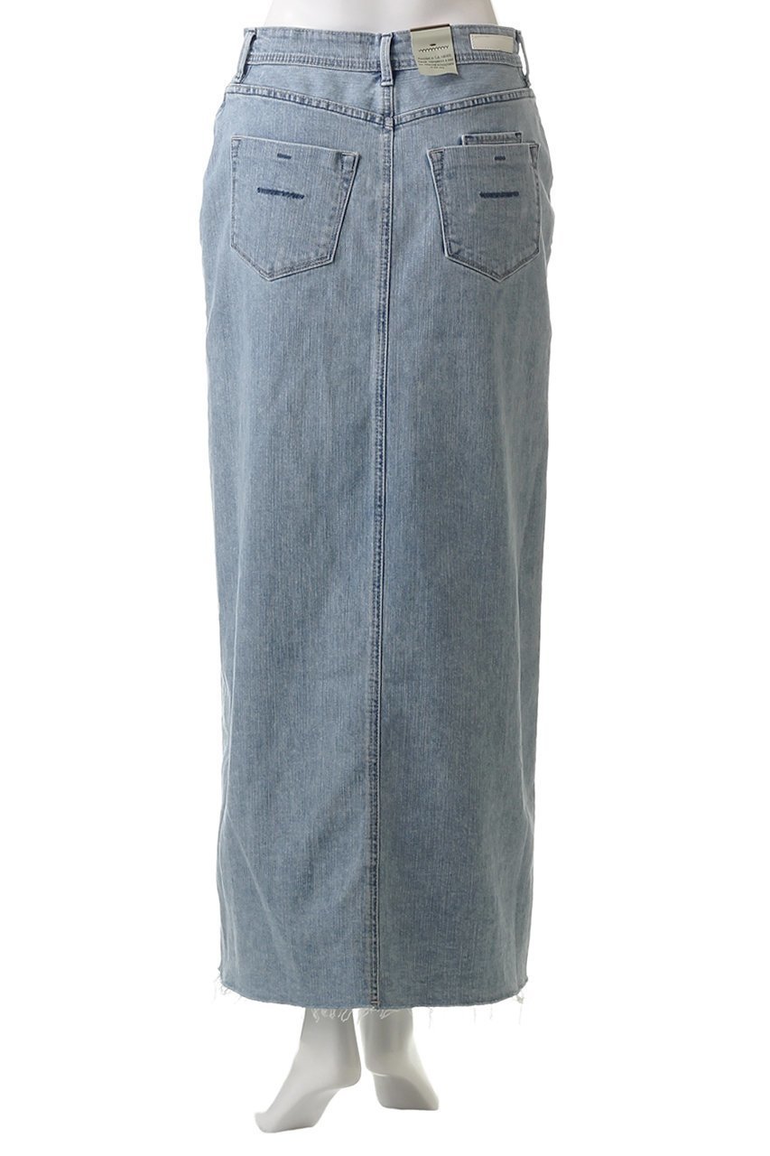 【ヤヌーク/YANUK】のスリットロングスカート 人気、トレンドファッション・服の通販 founy(ファニー) 　ファッション　Fashion　レディースファッション　WOMEN　スカート　Skirt　ロングスカート　Long Skirt　ストレッチ　Stretch　ストレート　Straight　デニム　Denim　ロング　Long　夏　Summer　定番　Standard　春　Spring　S/S・春夏　Ss・Spring/Summer　other-4|ID: prp329100004386419 ipo3291000000031332668