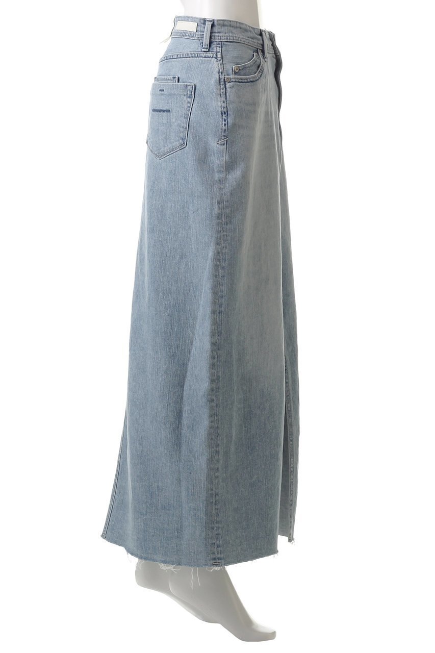 【ヤヌーク/YANUK】のスリットロングスカート 人気、トレンドファッション・服の通販 founy(ファニー) 　ファッション　Fashion　レディースファッション　Fashion for Women　スカート　Skirts　ロングスカート　Long Skirts / Maxi & Midi Skirts　ストレッチ　Stretch, Stretchy Fabric　ストレート　Straight, Straight Cut　デニム　Denim, Jeans Material　ロング　Long, Long-Length　夏　Summer　定番　Standard, Basic Item　春　Spring　S/S・春夏　SS, Spring/Summer, Warm Season　other-3|ID: prp329100004386419 ipo3291000000035813596