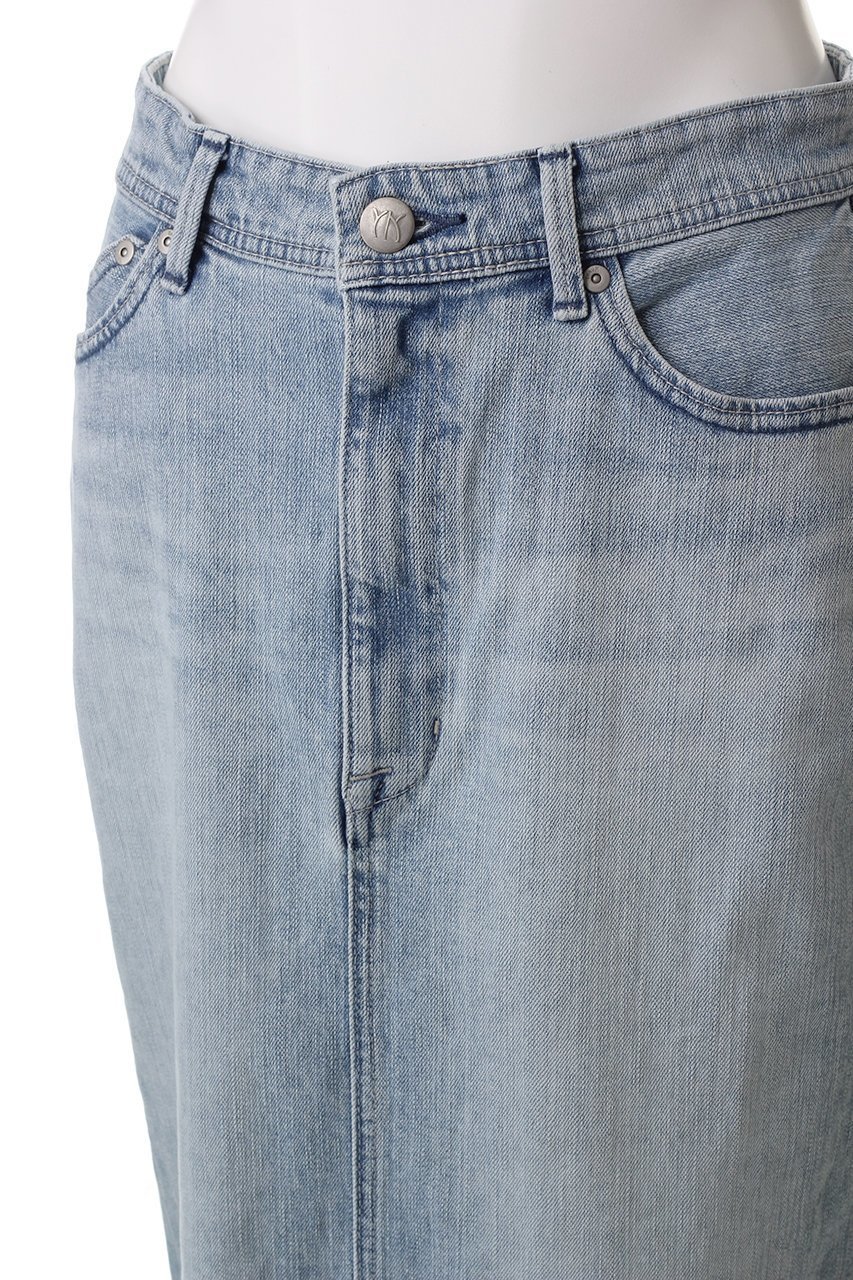 【ヤヌーク/YANUK】のスリットロングスカート 人気、トレンドファッション・服の通販 founy(ファニー) 　ファッション　Fashion　レディースファッション　Fashion for Women　スカート　Skirts　ロングスカート　Long Skirts / Maxi & Midi Skirts　ストレッチ　Stretch, Stretchy Fabric　ストレート　Straight, Straight Cut　デニム　Denim, Jeans Material　ロング　Long, Long-Length　夏　Summer　定番　Standard, Basic Item　春　Spring　S/S・春夏　SS, Spring/Summer, Warm Season　other-5|ID: prp329100004386419 ipo3291000000035813601