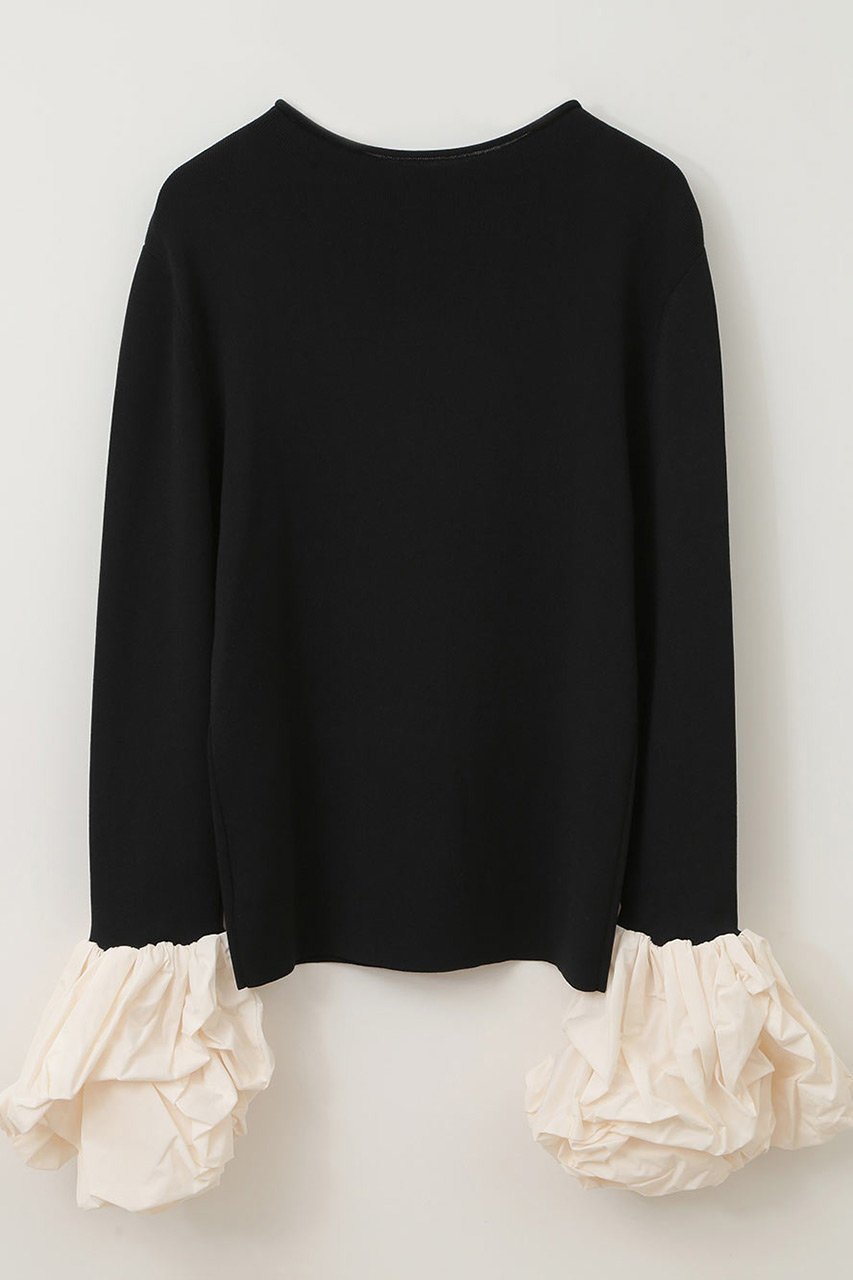 【ハー/HER.】のボリュームスリーブニットトップス 人気、トレンドファッション・服の通販 founy(ファニー) 　ファッション　Fashion　レディースファッション　WOMEN　トップス・カットソー　Tops/Tshirt　ニット　Knit Tops　プルオーバー　Pullover　ボリュームスリーブ / フリル袖　Volume Sleeve　デニム　Denim　パターン　Pattern　ベーシック　Basic　other-6|ID: prp329100004387735 ipo3291000000031332508