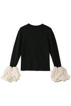 【ハー/HER.】のボリュームスリーブニットトップス 人気、トレンドファッション・服の通販 founy(ファニー) ファッション Fashion レディースファッション Fashion for Women トップス・カットソー Cut & Sew Tops ニット Knit Tops & Sweaters カジュアルプルオーバー・ニットトップス Pullovers & Knit Tops / Casual Pullovers ボリューム袖・フリルスリーブブラウス Voluminous & Ruffle Sleeves / Puffy Sleeve Tops デニム Denim, Jeans Material パターン Pattern, Design Print ベーシック Basic, Essential thumbnail ホワイト×ブラック|ID: prp329100004387735 ipo3291000000032810308