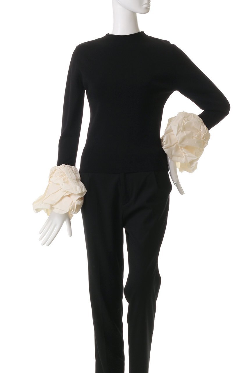 【ハー/HER.】のボリュームスリーブニットトップス 人気、トレンドファッション・服の通販 founy(ファニー) 　ファッション　Fashion　レディースファッション　Fashion for Women　トップス・カットソー　Cut & Sew Tops　ニット　Knit Tops & Sweaters　カジュアルプルオーバー・ニットトップス　Pullovers & Knit Tops / Casual Pullovers　ボリューム袖・フリルスリーブブラウス　Voluminous & Ruffle Sleeves / Puffy Sleeve Tops　デニム　Denim, Jeans Material　パターン　Pattern, Design Print　ベーシック　Basic, Essential　other-2|ID: prp329100004387735 ipo3291000000032810309
