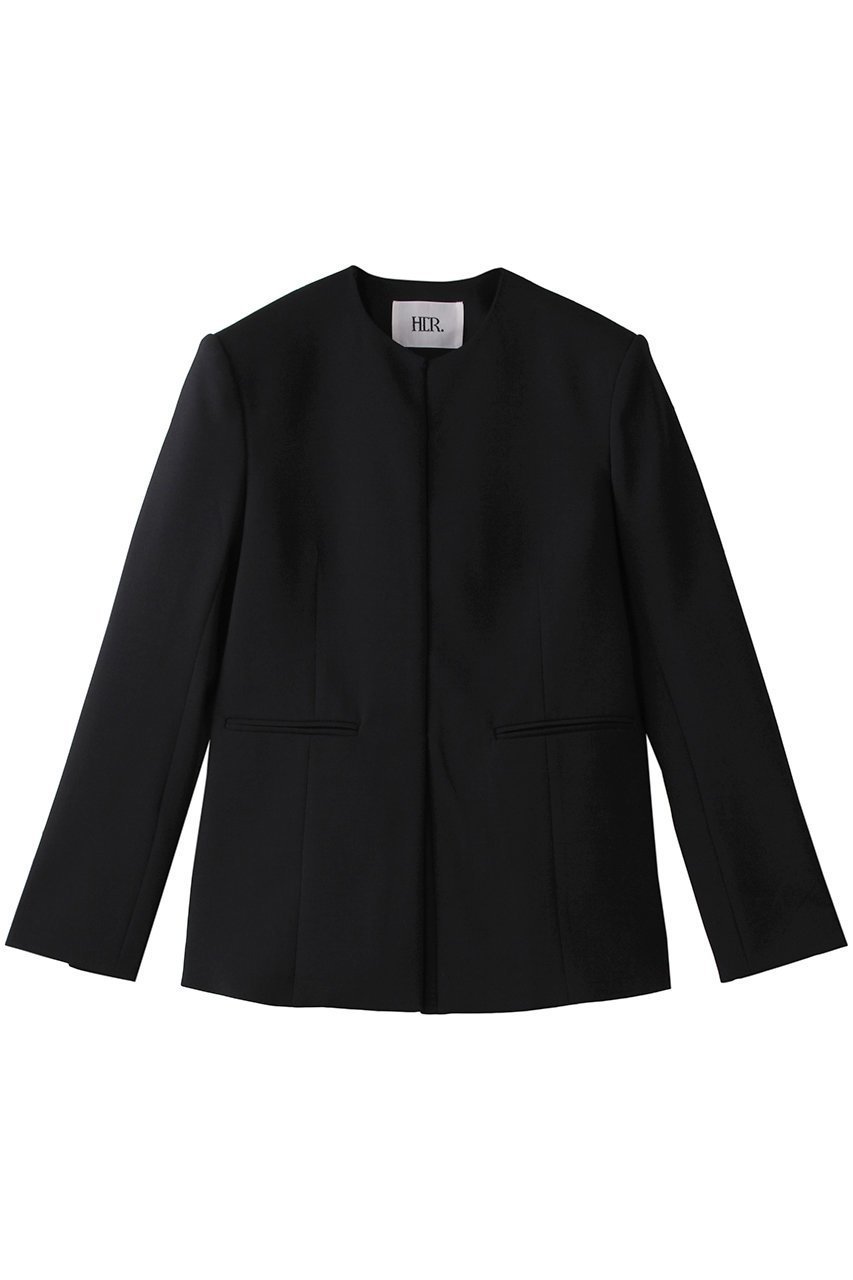 【ハー/HER.】のウエストフィットジャケット インテリア・キッズ・メンズ・レディースファッション・服の通販 founy(ファニー) 　ファッション　Fashion　レディースファッション　Fashion for Women　アウター　Coat / Outerwear Collection　レディースジャケット・軽アウター　Jackets　なめらか　Smooth, Silky Texture　シェイプ　Shape, Slim Fit　ジャケット　Jacket, Outerwear　スリット　Slit, Slit Detail　ダブル　Double, Double-Breasted　ハンド　Hand, Handmade　フォルム　Silhouette, Form　フロント　Front, Front Design　ネイビー|ID: prp329100004387736 ipo3291000000032965484
