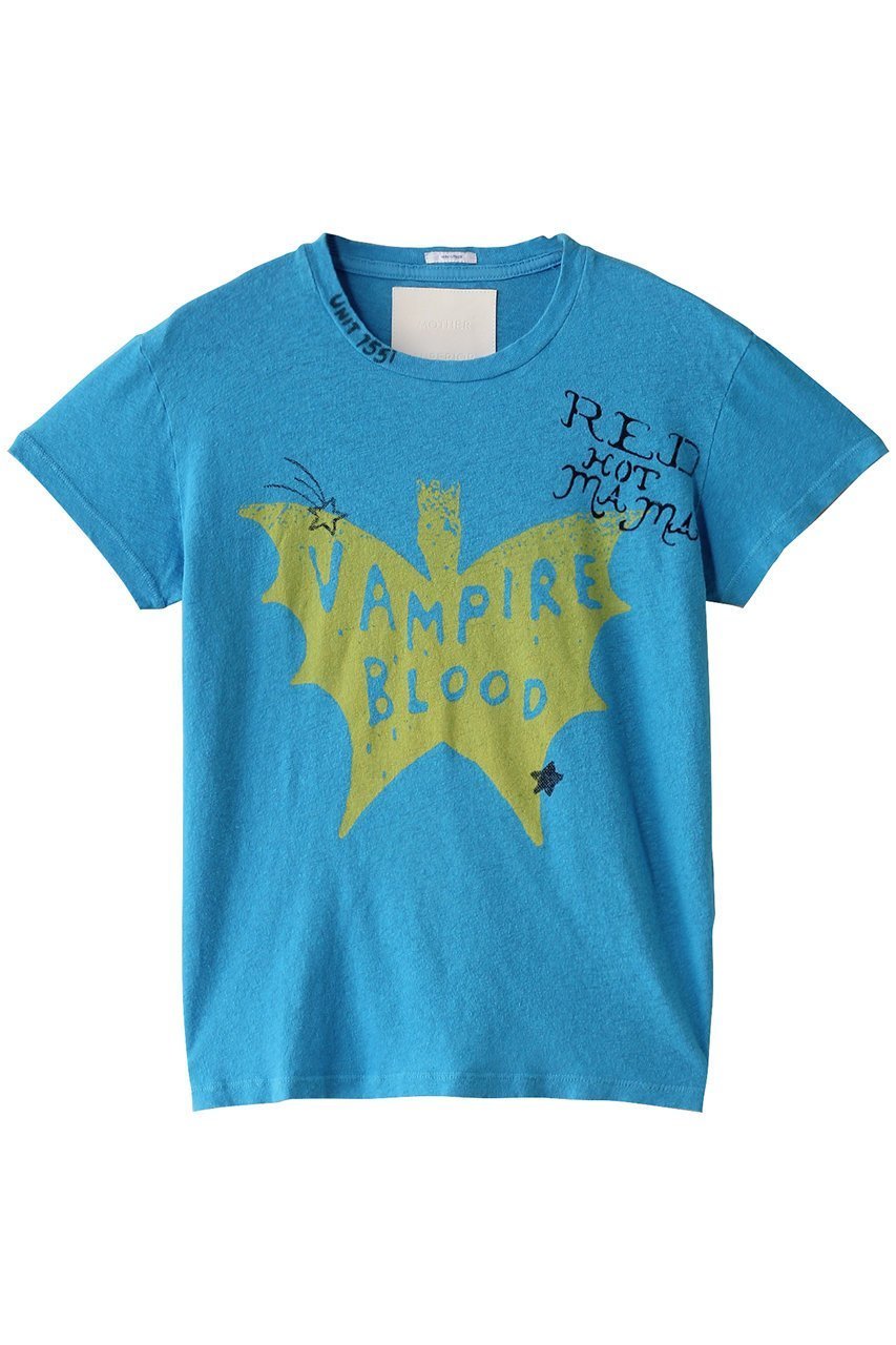 【マザー/MOTHER】のVAMPIRE BLOOD プリントTシャツ(VPB) 人気、トレンドファッション・服の通販 founy(ファニー) 　ファッション　Fashion　レディースファッション　Fashion for Women　トップス・カットソー　Cut & Sew Tops　シャツ・ブラウス・オフィスカジュアル　Elegant Blouses & Button-Ups　ロングTシャツ・Tシャツ　Longline T-Shirts & Tees　カットソー・ベーシックTシャツ　Cut-and-Sewn Tops / Stretch Tees & Basics　ショート　Short, Short Length　スキニーデニム　Skinny Jeans, Slim Jeans　スリム　Slim, Slim Fit　スリーブ　Sleeve, Long Sleeve / Short Sleeve　プリント　Print, Printed Pattern　ワイド　Wide, Wide Fit　夏　Summer　春　Spring　S/S・春夏　SS, Spring/Summer, Warm Season　 other-1|ID: prp329100004387744 ipo3291000000032809433