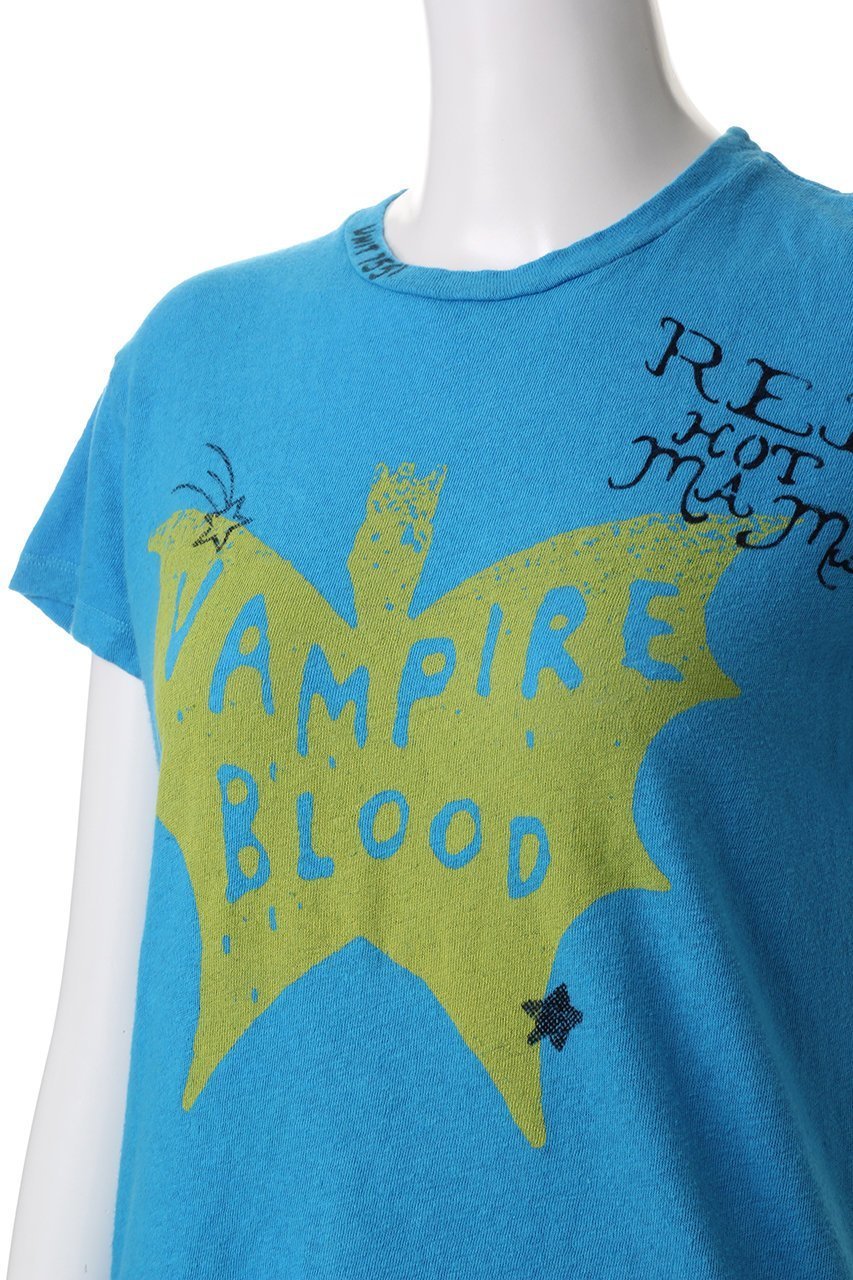 【マザー/MOTHER】のVAMPIRE BLOOD プリントTシャツ(VPB) 人気、トレンドファッション・服の通販 founy(ファニー) 　ファッション　Fashion　レディースファッション　Fashion for Women　トップス・カットソー　Cut & Sew Tops　シャツ・ブラウス・オフィスカジュアル　Elegant Blouses & Button-Ups　ロングTシャツ・Tシャツ　Longline T-Shirts & Tees　カットソー・ベーシックTシャツ　Cut-and-Sewn Tops / Stretch Tees & Basics　ショート　Short, Short Length　スキニーデニム　Skinny Jeans, Slim Jeans　スリム　Slim, Slim Fit　スリーブ　Sleeve, Long Sleeve / Short Sleeve　プリント　Print, Printed Pattern　ワイド　Wide, Wide Fit　夏　Summer　春　Spring　S/S・春夏　SS, Spring/Summer, Warm Season　other-5|ID: prp329100004387744 ipo3291000000032809438