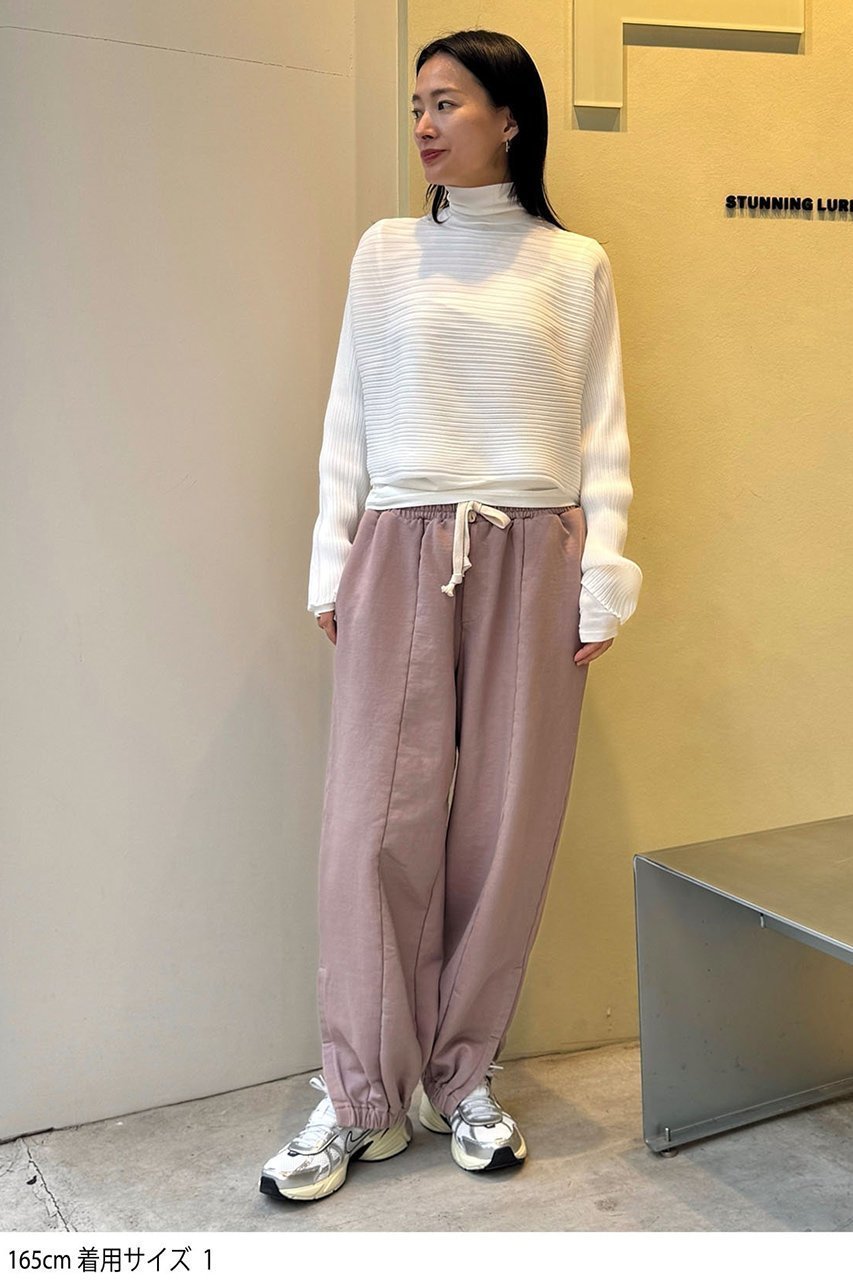 【スタニングルアー/STUNNING LURE】の【PIECE OF HUMAN】パンツ 人気、トレンドファッション・服の通販 founy(ファニー) 　ファッション　Fashion　レディースファッション　Fashion for Women　パンツ　Pants & Trousers　おすすめ　Recommended / Our Picks　スウェット / スエット　Sweatshirt, Sweatwear　スリット　Slit, Slit Detail　セットアップ　Set-Up, Coordinated Outfit　センター　Center, Center Line　トレンド　Trend, Trending Now　バルーン　Balloon, Balloon Silhouette　再入荷　Restock / Back in Stock　other-6|ID: prp329100004387748 ipo3291000000032924041