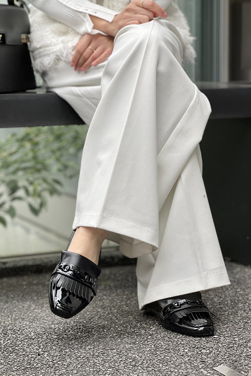 【テンパレイト/TEMPERATE】の【ELLE SHOP別注】【金子麻貴×TEMPERATE】FOSTER スリッポン(レイン対応) 人気、トレンドファッション・服の通販 founy(ファニー) 　ファッション　Fashion　レディースファッション　Fashion for Women　オケージョン　Occasion Wear　クラシカル　Classical, Vintage-Inspired　シューズ　Shoes, Footwear　シンプル　Simple, Minimal　スリッポン　Slip-On, Loafer　ツイード　Twill, Twill Weave　フリンジ　Fringe, Tassel　ベスト　Vest, Waistcoat　別注　Limited Edition, Custom Order　ラバー　Rubber, Rubber Sole　レイン　Rain, Rainproof　ワイド　Wide, Wide Fit　エレガント 上品　Elegant　ビジネス 仕事 通勤　Business / Work / Commuting　other-7|ID: prp329100004388943 ipo3291000000032853756