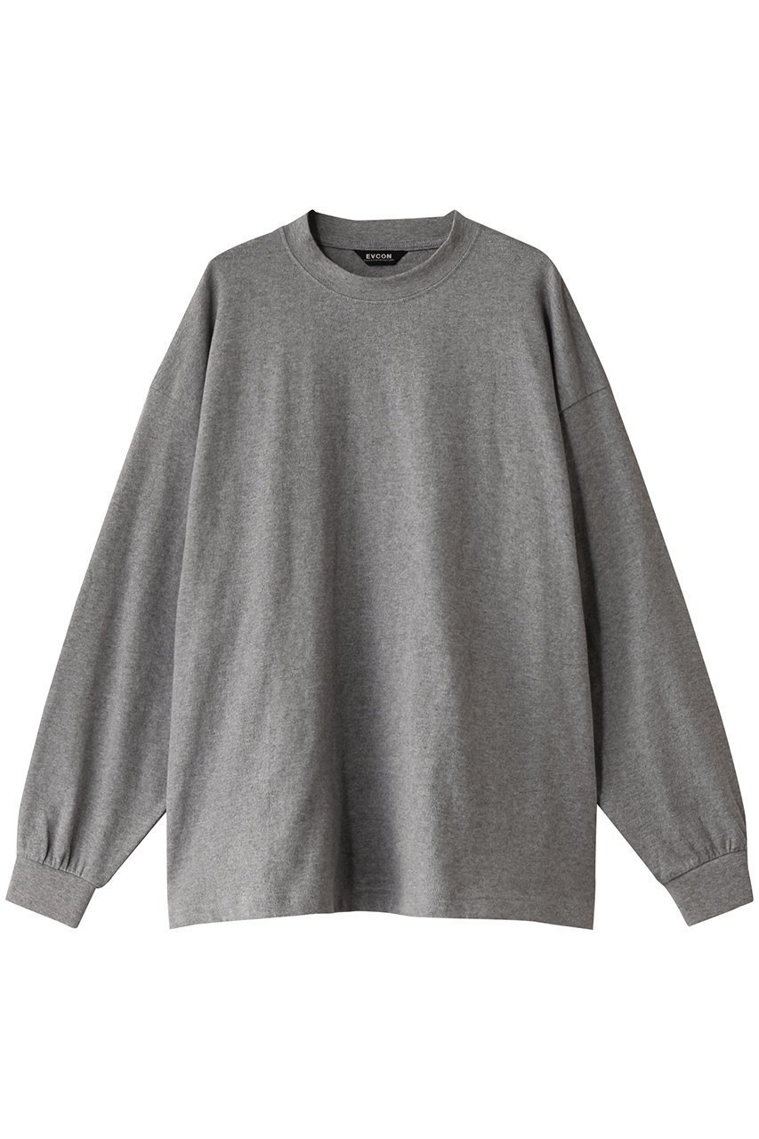 【エビコン/EVCON】の【UNISEX】WIDE L/S T-SHIRT/Tシャツ インテリア・キッズ・メンズ・レディースファッション・服の通販 founy(ファニー) 　ファッション　Fashion　レディースファッション　Fashion for Women　トップス・カットソー　Cut & Sew Tops　シャツ・ブラウス・オフィスカジュアル　Elegant Blouses & Button-Ups　ロングTシャツ・Tシャツ　Longline T-Shirts & Tees　カットソー・ベーシックTシャツ　Cut-and-Sewn Tops / Stretch Tees & Basics　ユニセックス　Unisex, Genderless　スリーブ　Sleeve, Long Sleeve / Short Sleeve　ロング　Long, Long-Length　GRAY|ID: prp329100004388944 ipo3291000000032874821