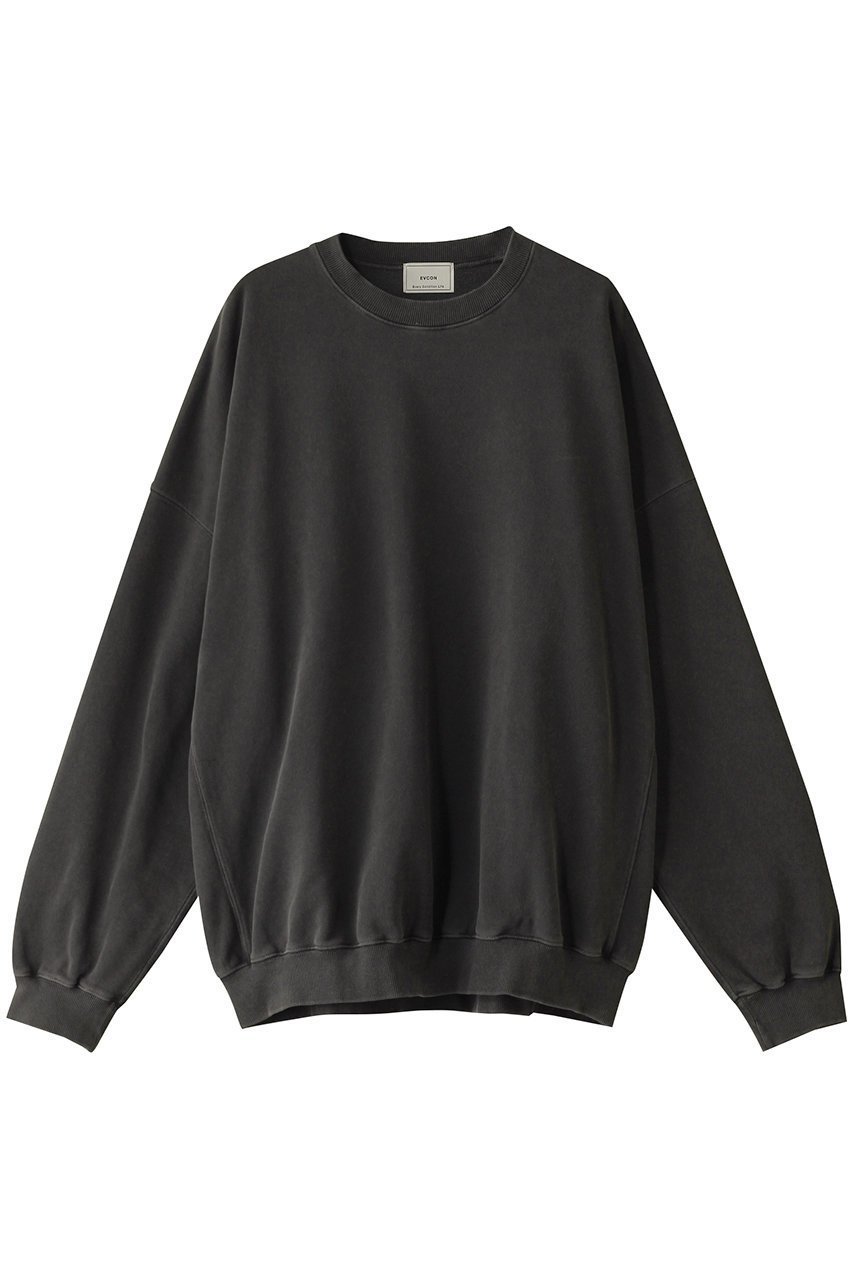【エビコン/EVCON】の【UNISEX】PIGMENT CREW NECK SWEAT/スウェット インテリア・キッズ・メンズ・レディースファッション・服の通販 founy(ファニー) 　ファッション　Fashion　レディースファッション　Fashion for Women　トップス・カットソー　Cut & Sew Tops　シャツ・ブラウス・オフィスカジュアル　Elegant Blouses & Button-Ups　レディースパーカー・カジュアルフーディー　Casual Hoodies & Sweatshirts　ロングTシャツ・Tシャツ　Longline T-Shirts & Tees　スウェット・クルーネックトップス　Sweatshirts & Crewnecks / Relaxed Fit Sweat Tops　カットソー・ベーシックTシャツ　Cut-and-Sewn Tops / Stretch Tees & Basics　ユニセックス　Unisex, Genderless　シンプル　Simple, Minimal　スウェット / スエット　Sweatshirt, Sweatwear　ワイド　Wide, Wide Fit　定番　Standard, Basic Item　CHARCOAL|ID: prp329100004388945 ipo3291000000032874866