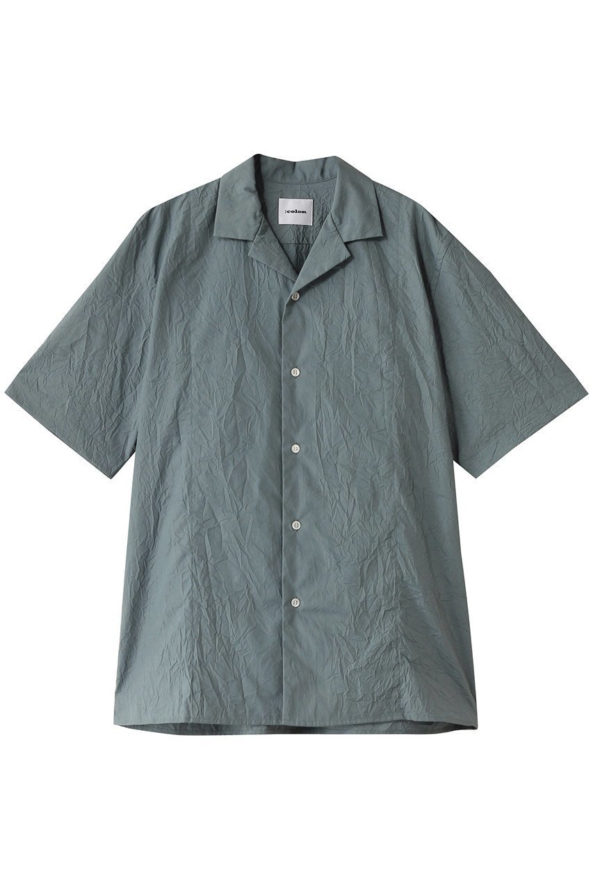 【コロン/:colon / MEN】の【MEN】Wrinkle Poplin ハーフスリーブシャツ インテリア・キッズ・メンズ・レディースファッション・服の通販 founy(ファニー) 　ファッション　Fashion　メンズファッション　Fashion for Men　サマー　Summer, Summer Style　ショート　Short, Short Length　スリーブ　Sleeve, Long Sleeve / Short Sleeve　フォルム　Silhouette, Form　リゾート　Resort, Vacation Style　ワイド　Wide, Wide Fit　定番　Standard, Basic Item　Mint|ID: prp329100004388946 ipo3291000000032864910