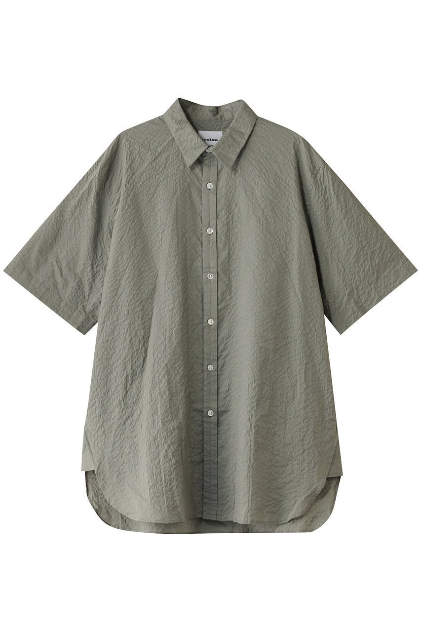 【コロン/:colon / MEN】の【MEN】60 Shrink Lawn ハーフスリーブシャツ インテリア・キッズ・メンズ・レディースファッション・服の通販 founy(ファニー) 　ファッション　Fashion　メンズファッション　Fashion for Men　ショート　Short, Short Length　スリーブ　Sleeve, Long Sleeve / Short Sleeve　リゾート　Resort, Vacation Style　エレガント 上品　Elegant　夏　Summer　定番　Standard, Basic Item　Khaki|ID: prp329100004388947 ipo3291000000032864950