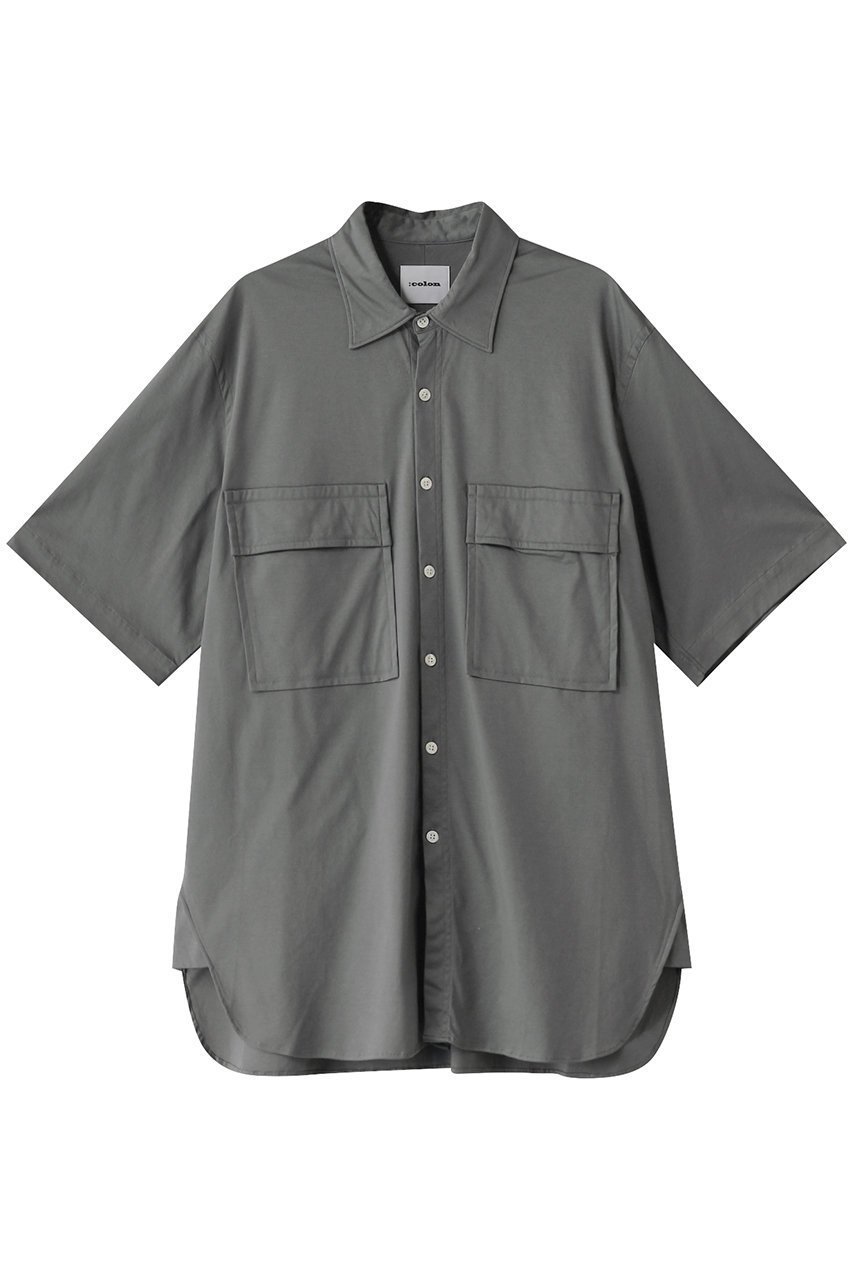 【コロン/:colon / MEN】の【MEN】Cotton Smooth ハーフスリーブシャツ インテリア・キッズ・メンズ・レディースファッション・服の通販 founy(ファニー) 　ファッション　Fashion　メンズファッション　Fashion for Men　なめらか　Smooth, Silky Texture　サマー　Summer, Summer Style　ショート　Short, Short Length　スリーブ　Sleeve, Long Sleeve / Short Sleeve　ポケット　Pocket, Pocket Detail　エレガント 上品　Elegant　Grey|ID: prp329100004388948 ipo3291000000032864987