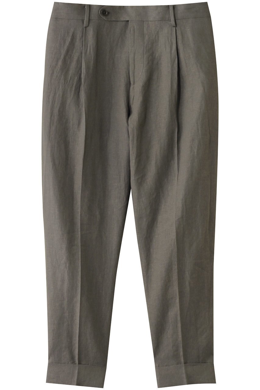 【コロン/:colon / MEN】の【MEN】1/40 Washer Linen パンツ インテリア・キッズ・メンズ・レディースファッション・服の通販 founy(ファニー) 　ファッション　Fashion　メンズファッション　Fashion for Men　ボトムス　Bottoms　トレンド　Trend, Trending Now　バランス　Balance, Style Balance　リネン　Linen, Linen Fabric　リラックス　Relax, Relaxed Fit　エレガント 上品　Elegant　Khaki|ID: prp329100004388952 ipo3291000000032922009